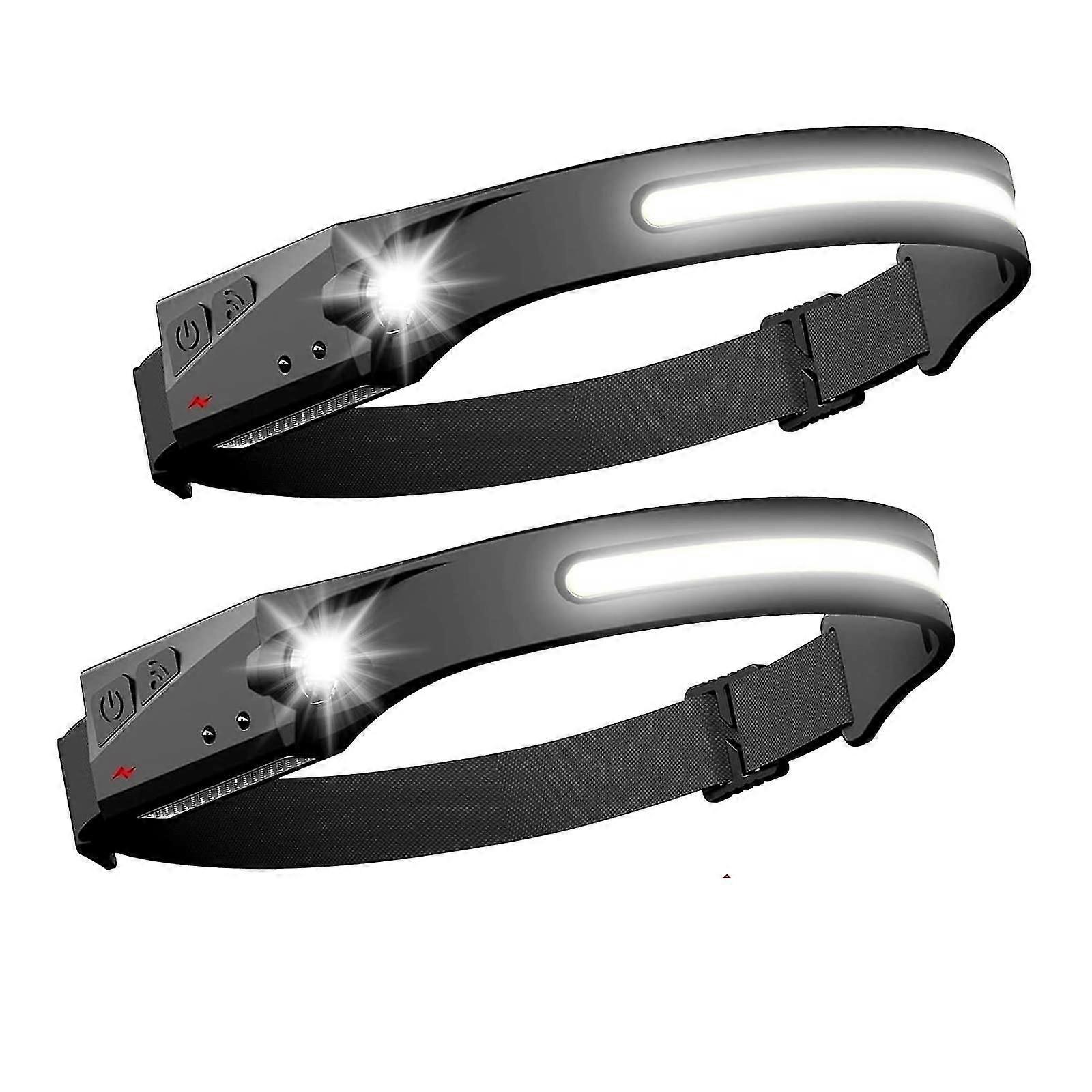 X Led-stirnlampe, Wiederaufladbar, 230 V, Sensor, Wasserdicht, Für Erwachsene, Outdoor-ausrüstung