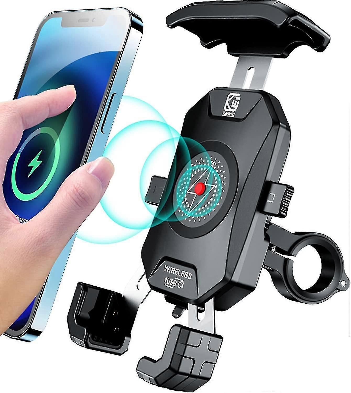 Motorrad-handyhalterung, Fahrrad-handyhalter, Ein-knopf-automatikverriegelung Und Schnellverschluss-lenker-handyhalterung