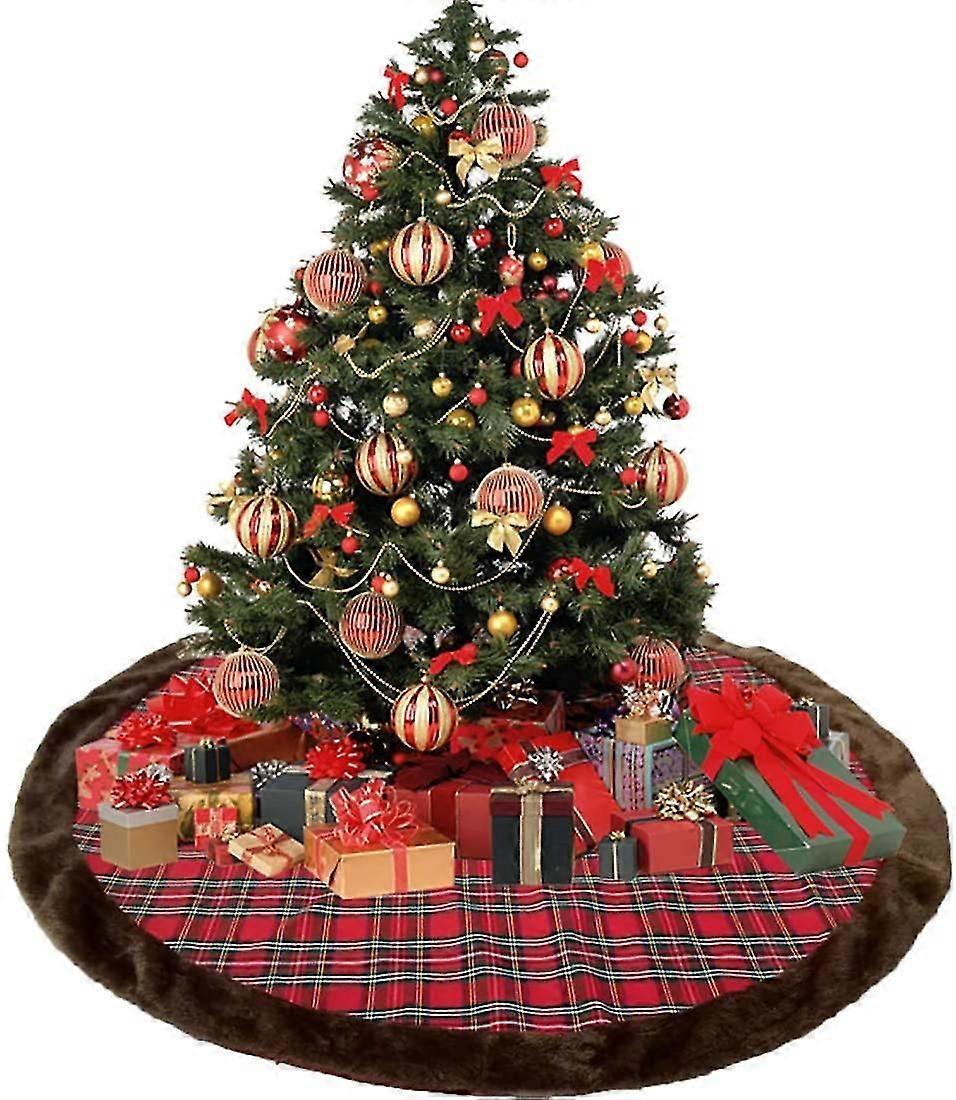 99 Cm Große Plüsch-weihnachtsbaumdecke Mit Schneemann-, Weihnachtsmann- Und Rentier-motiven Für Die Weihnachtsfeier Zu Hause