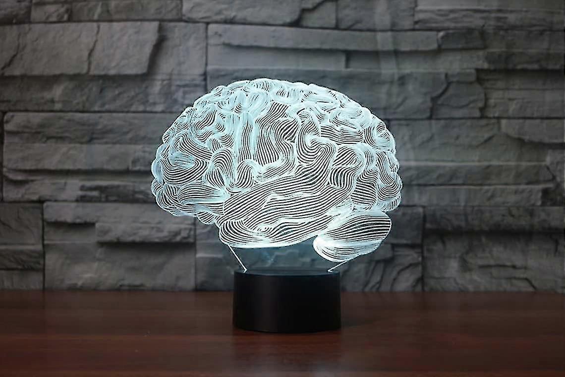 3d-nachtlicht In Gehirnform, Acryl-leuchte, 3d-kunstwerk, Gehirnmodell, Led-licht, Farbwechsel, Schlafzimmer-nachtlicht, Geschenkidee