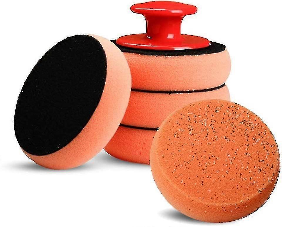 6-teiliges Autowachs-applikator-pad-set, Weiche Schwammschaum-wachspads