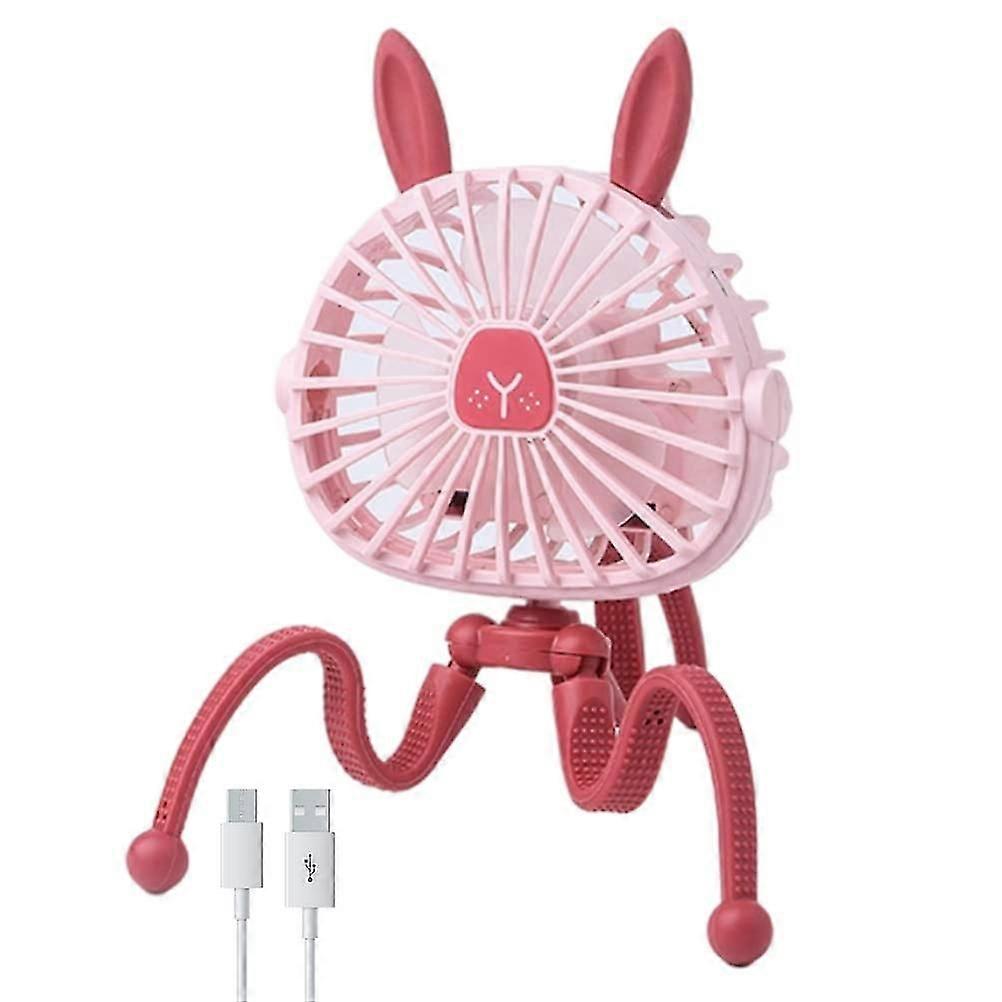 Tragbarer Usb-clip-ventilator (rosa)