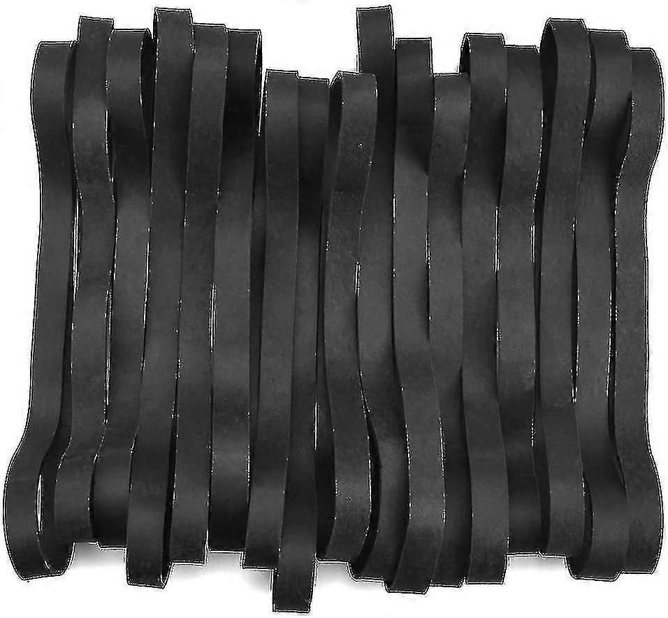 40 Stück Schwarze Gummibänder, Set Aus Großen, Dicken Gummibändern, Strapazierfähig, Für Müllentsorgung