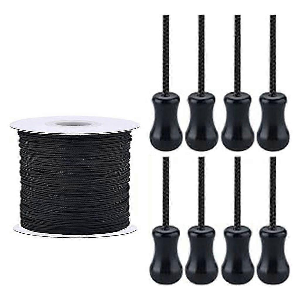 1,8 Mm Schwarze Zugschnur Für Rollos Und Jalousien, Zubehör Für Vorhangdekorationen
