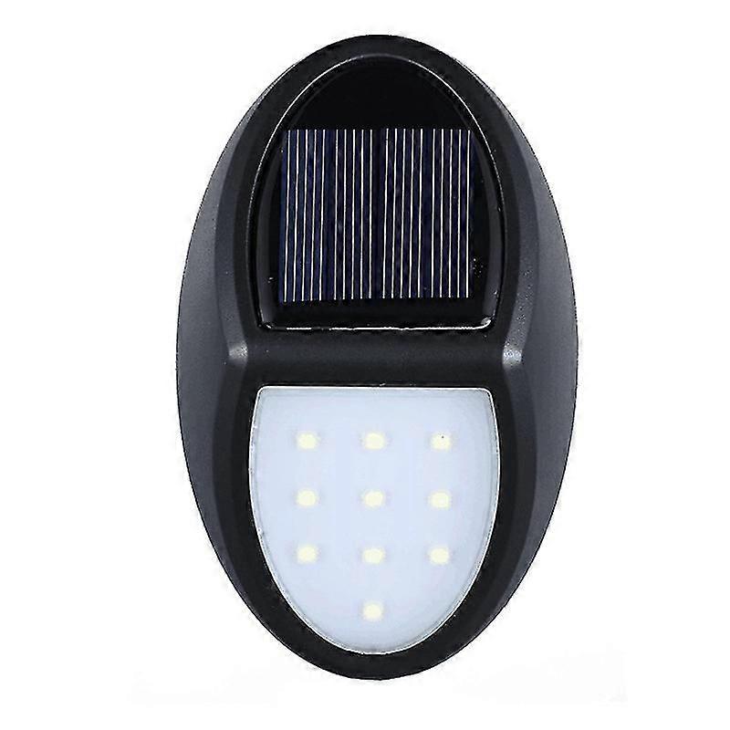Solar-wandleuchte, Garten-led-wandleuchte Für Außenflur, Garten, Garage, 2 Stück – Weißes Licht