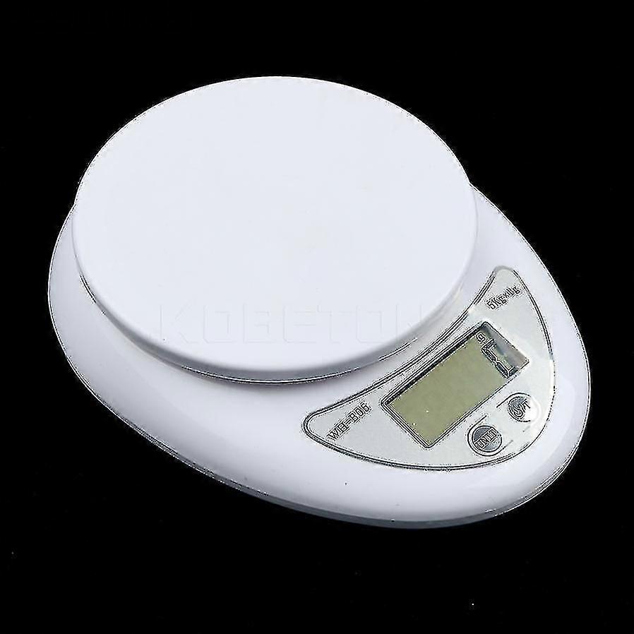 Digitale Küchenwaage (5000 G/1 G) – Lebensmittelwaage, Diätwaage, Briefwaage, Elektronische Waage, Wiegehilfe