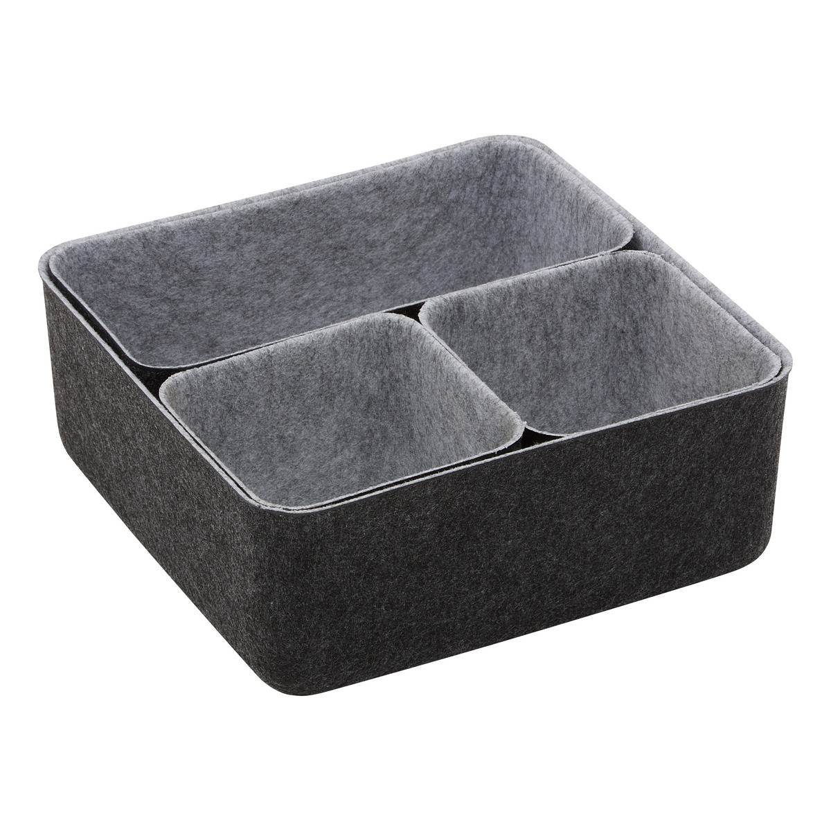 4er-set Rechteckige Feltia-schubladeneinteilungen, 25 X 25 Cm - 5five