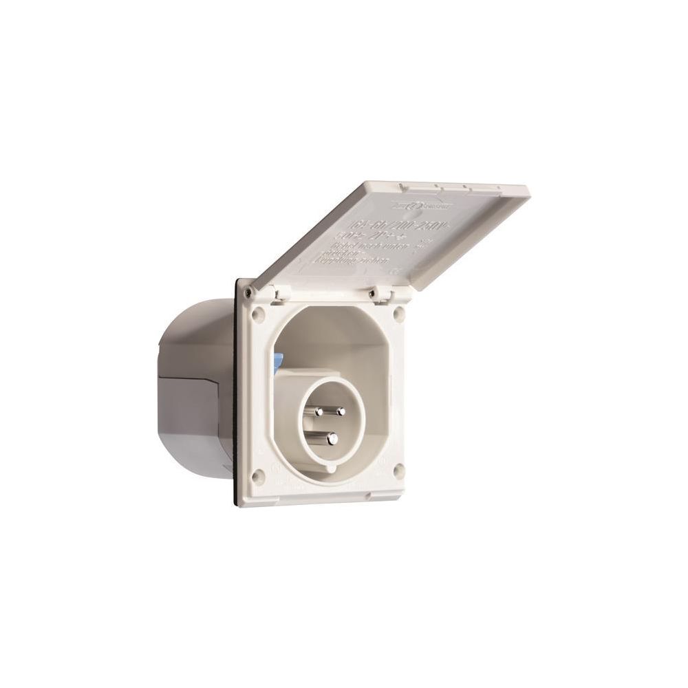 Abl Anbaugerätestecker 16a 3polig, 230v Ip44, Kunststoff, Blau, 1154200