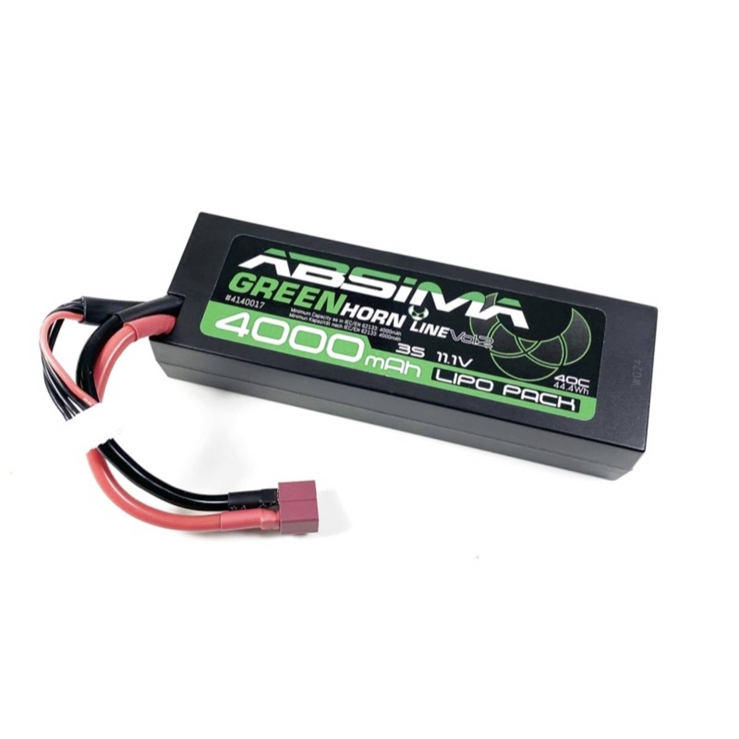 [neuwertig] B-ware Absima Modellbau-akkupack Lipo 11.1v 4000mah 40c Hardcase T-stecker Für Rc