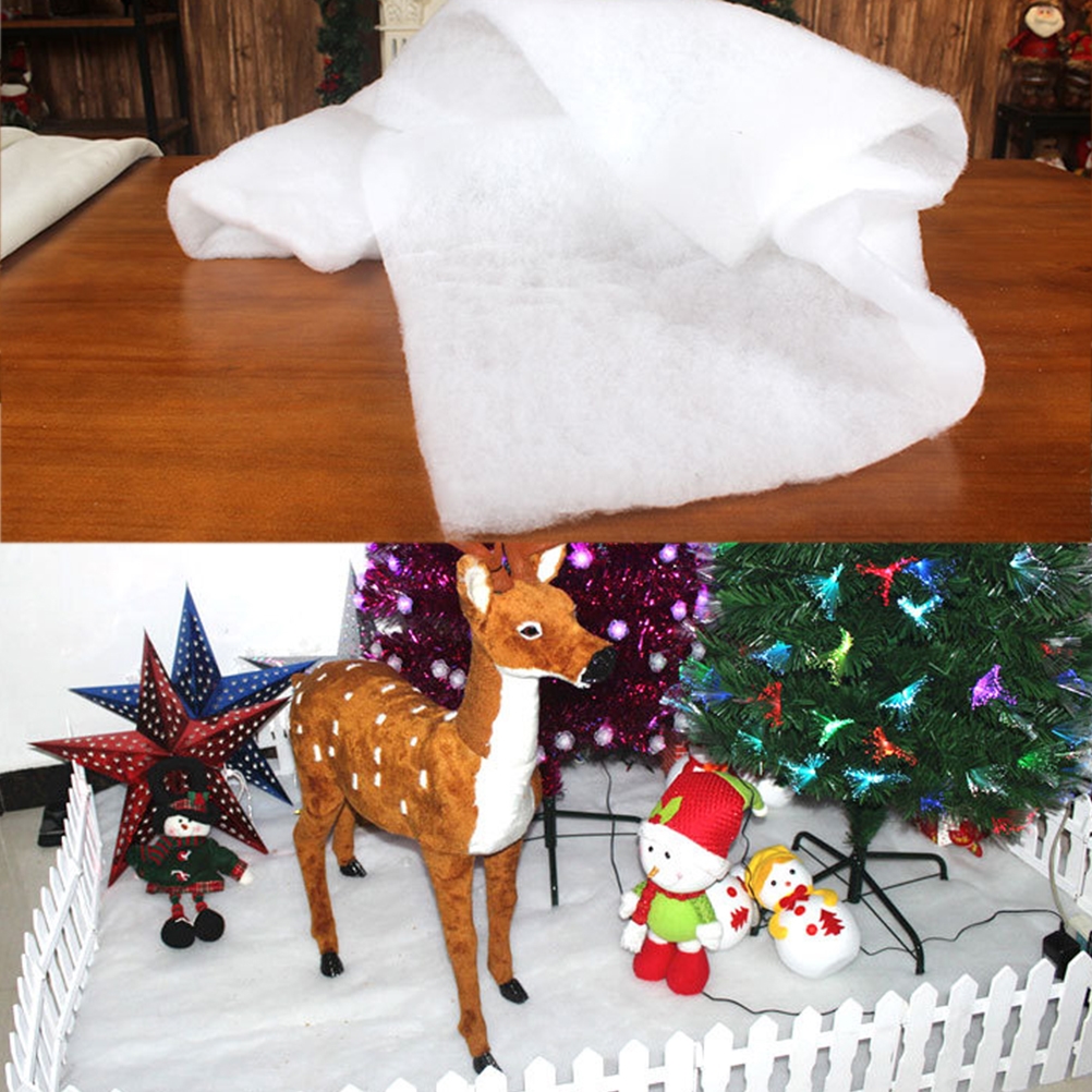 Tischdecke Aus Künstlicher Baumwolle Mit Schneemuster Für Den Weihnachtsbaum, Dekorative Kulisse, 1 Stück