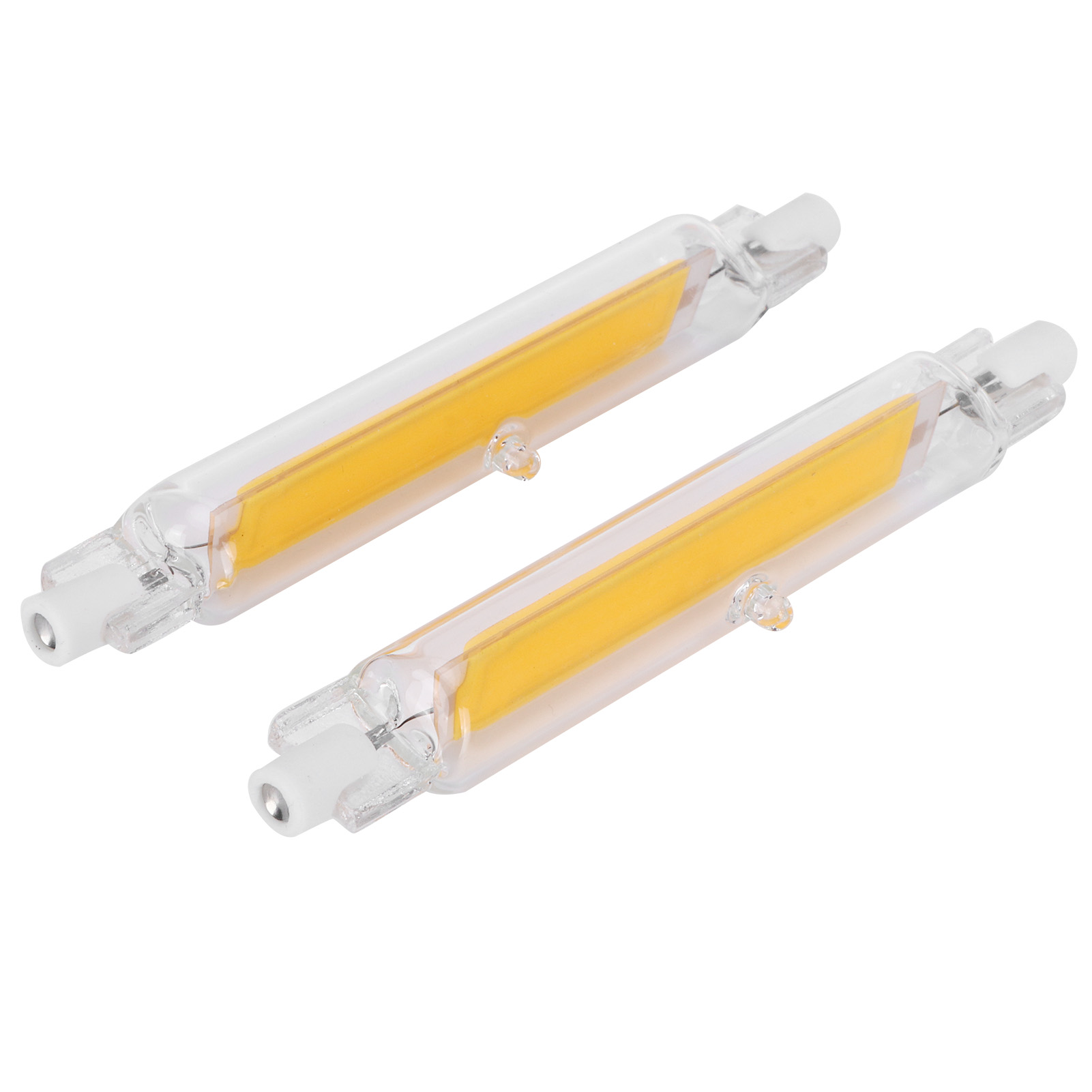 2 R7s Cob-lampen, 15 W, Doppelseitig, 118 Mm, Strahlerzubehör, 220 V, Warmweiß (3000 K)