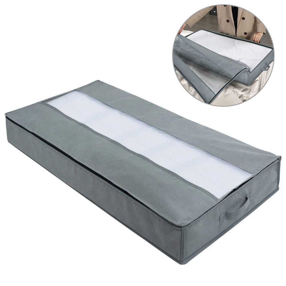 Aufbewahrungstasche Für Bettdecken, Faltbarer Wasserdichter Bettüberzug, Feuchtigkeitsbeständiger Umzugskoffer, Set Mit 2 Unterbett-tragetaschen.