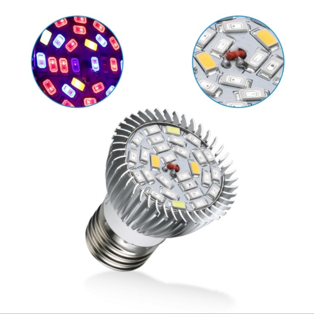 E27 28w Led-lampe Für Pflanzenwachstum, Indoor-pflanzenlampe Für Gemüse, Gewächshaus Und Hydrokultur