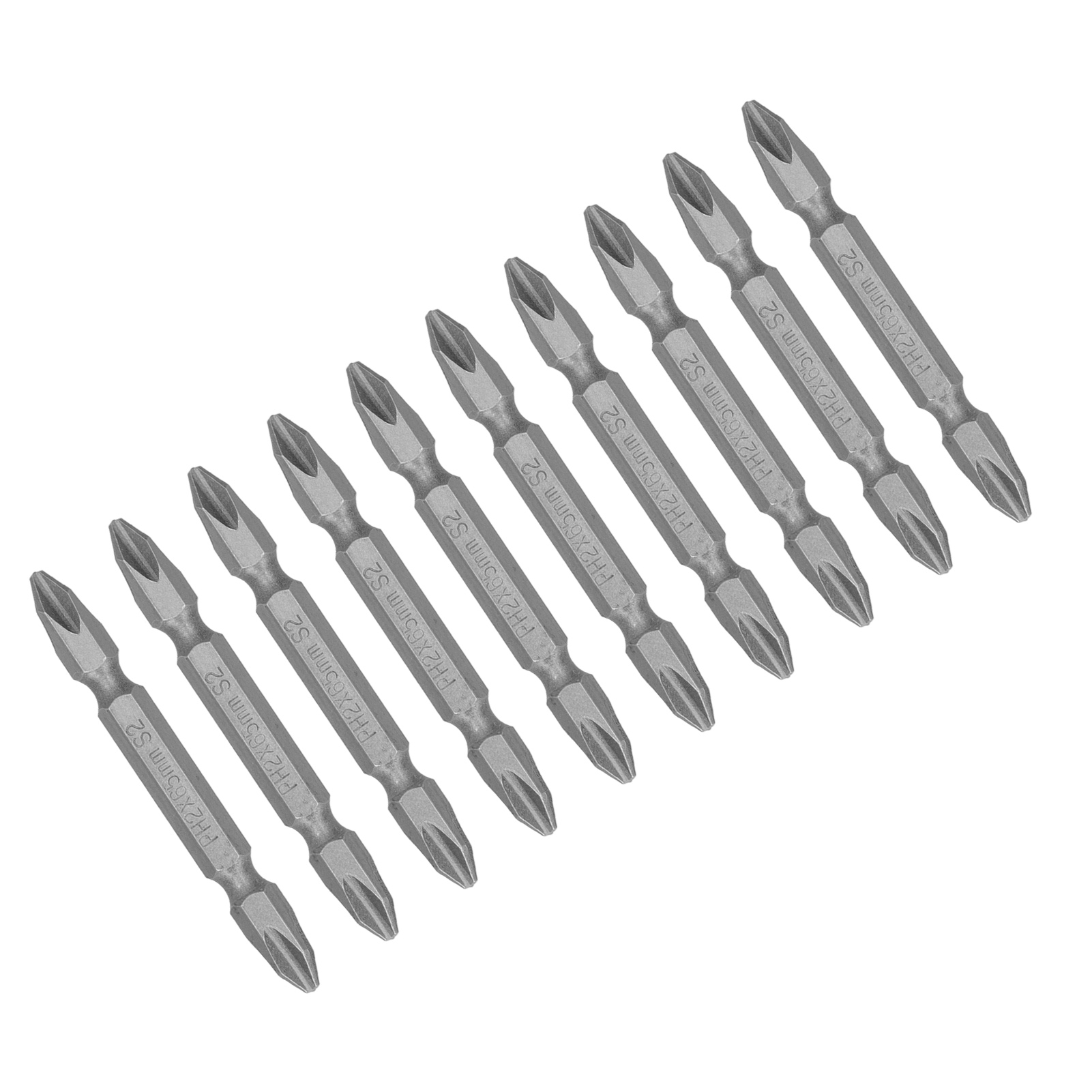 Phillips-schraubendreher Ph2 65 Mm Doppelkopf-bits S2, Sandgestrahlt, Magnetischer Bit Für Elektroschrauber