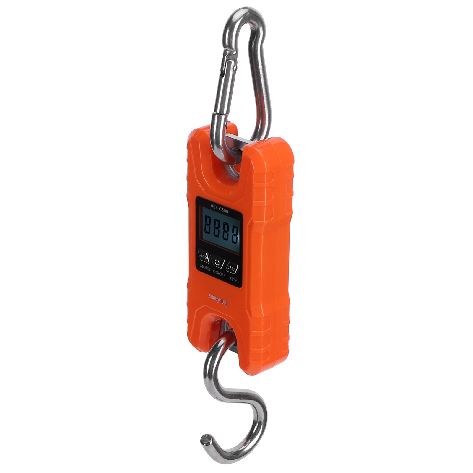Tragbare Elektronische Waage Mit Orangefarbener Led, Digitale Hängewaage, Mini-wägegerät 50 Kg/110 Lb