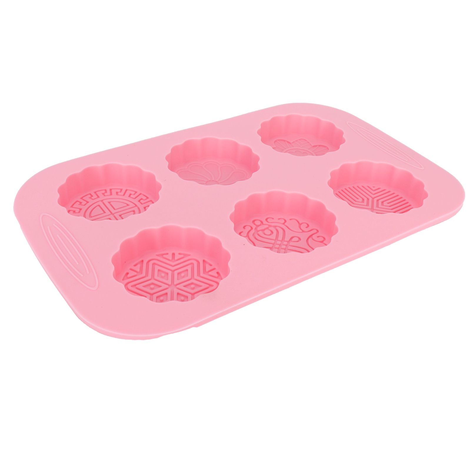 Silikon-mondkuchenform Mit 6 Mulden, Ideal Zum Backen, Für Handgemachte Seife Und Als Küchenhelfer Für Desserts.