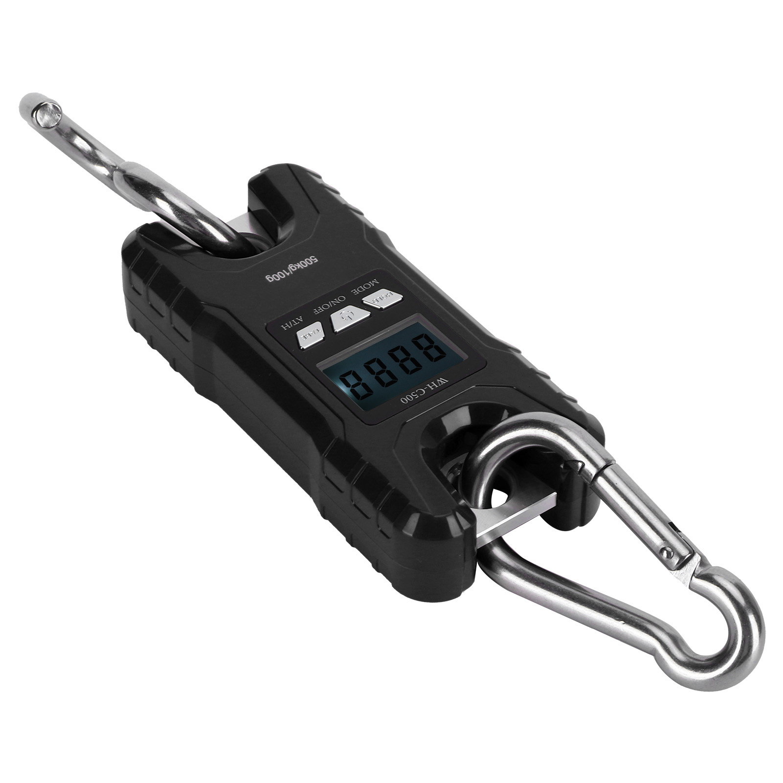 Digitale Led-hängewaage, Mini-tragewaage, Schwarz, 100 Kg
