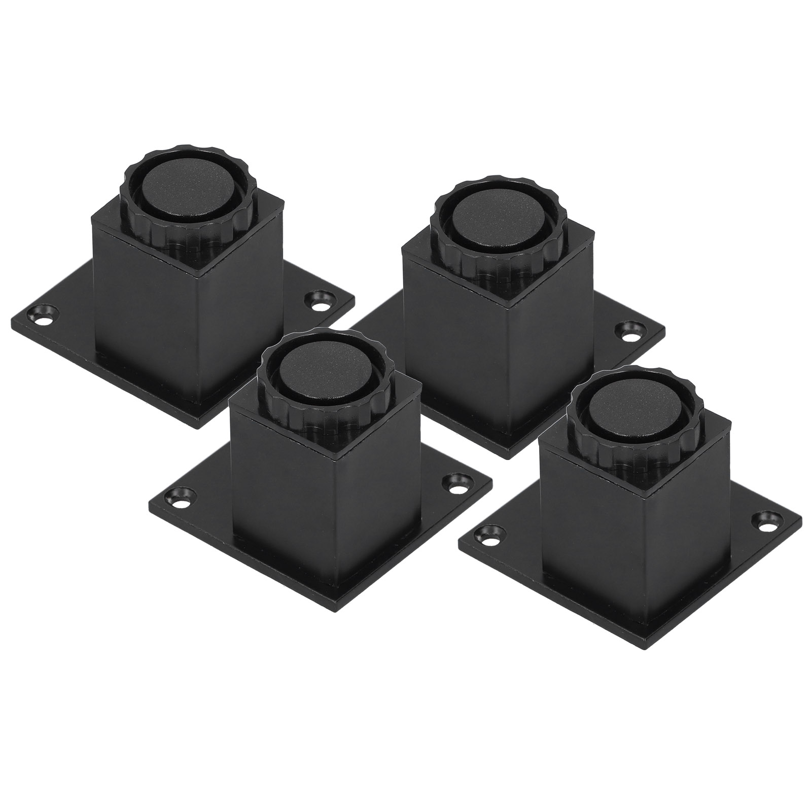 4-teiliges, Höhenverstellbares Möbelbeinset, Quadratische Aluminiumlegierungsstütze Für Sofas Und Möbel, 60 Mm