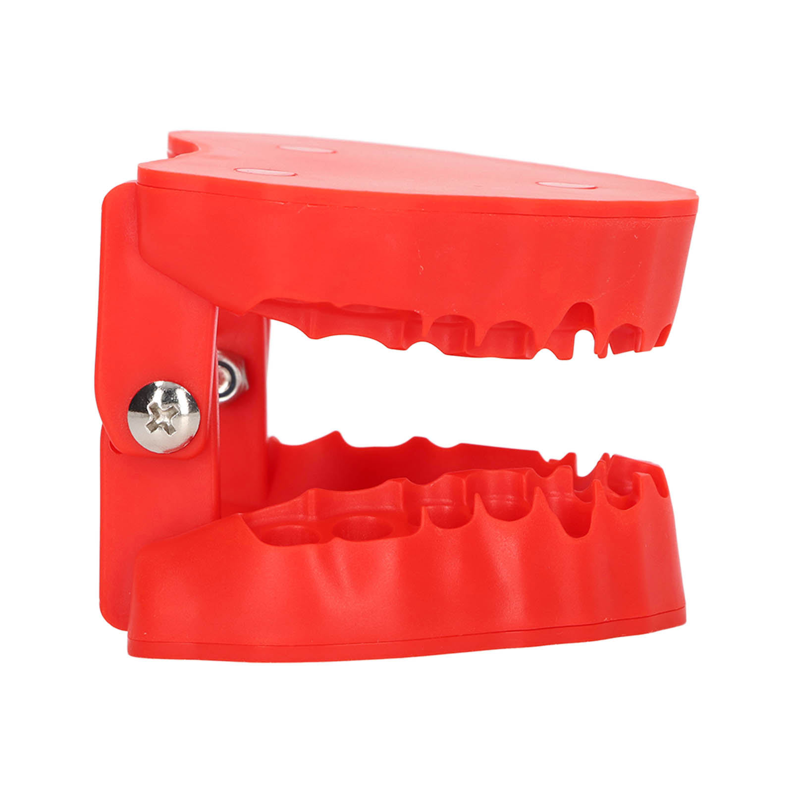Roter Magnethalter Für Bohrer In Der Zahnprothetik, Bohrerhalter Ohne Bohrer, Magnetbehälter.