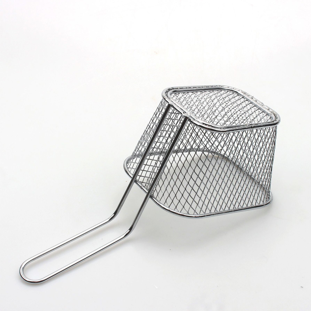 Quadratischer, Galvanisierter Frittierkorb, Mini-frittierkorb, Frittiersieb