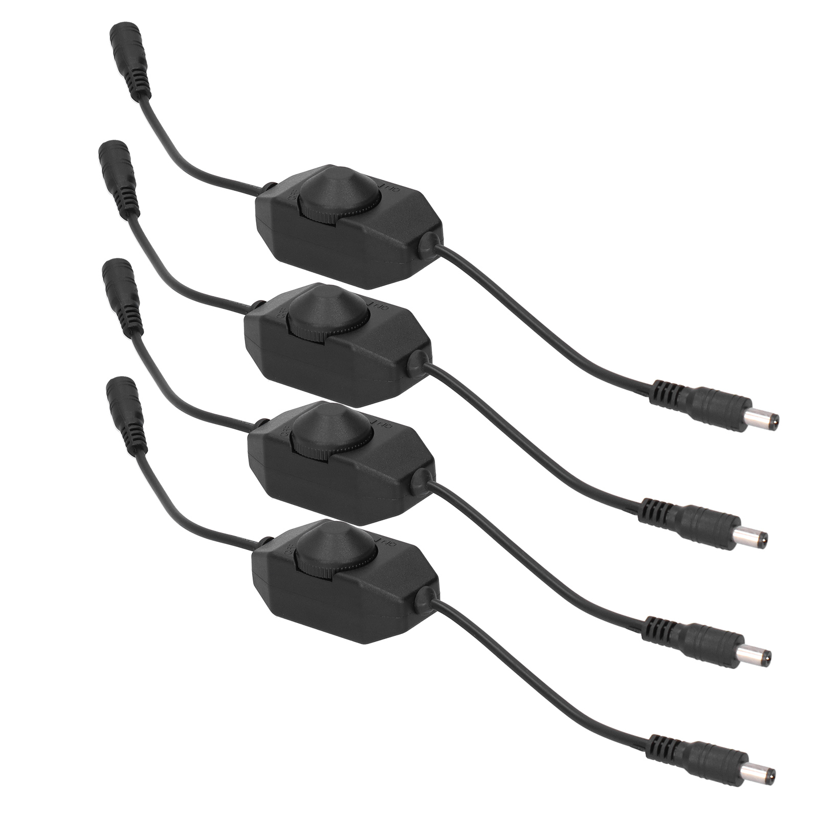 4 Led-12v-dimmerschalter, Nicht Dimmbar, Schwarzer Bedienknopf, Beleuchtungszubehör