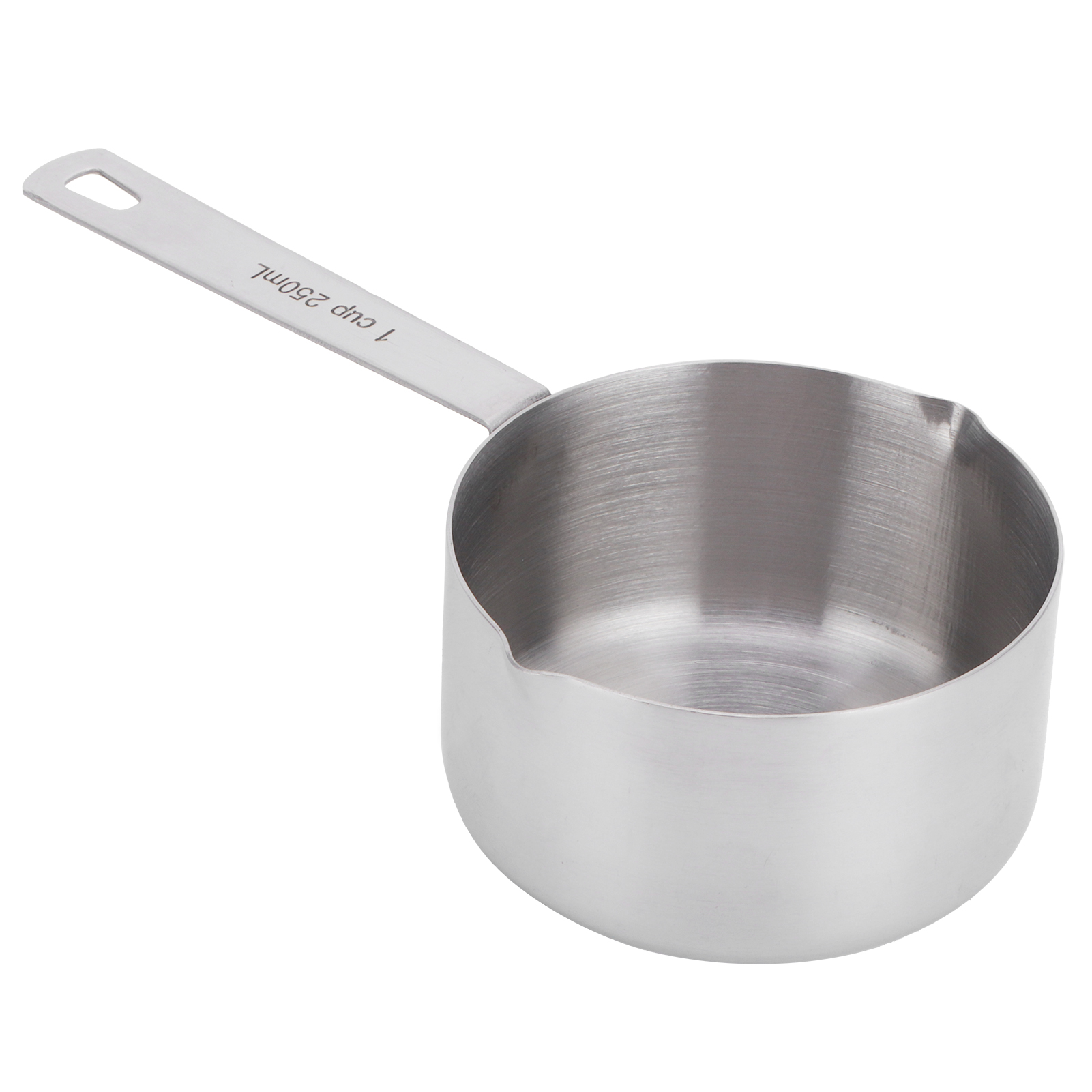 Kochmesslöffel Aus Edelstahl 304, Messbecher Mit Skala, Küchenutensil, 1 Tasse (250 Ml)