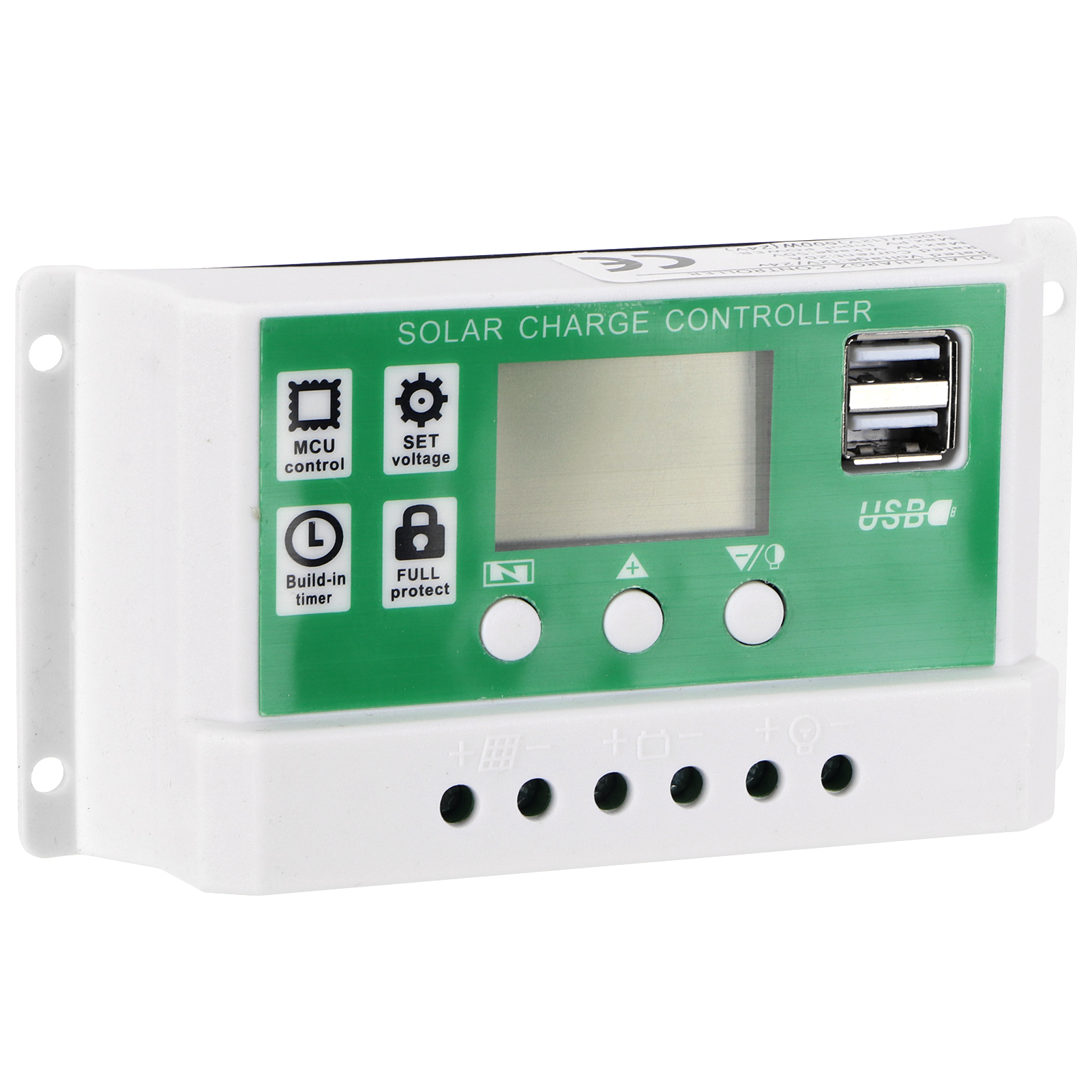 20a 12v/24v Pwm-solarladeregler Mit Lcd-bildschirm, Automatischer Überwachung Und Optimierter Ladung