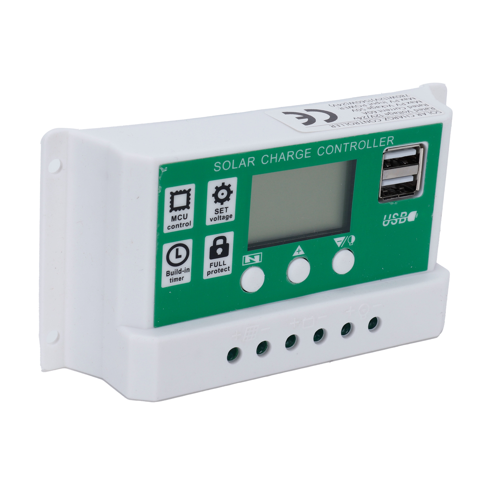 60a 12v/24v Pwm-solarladeregler Mit Automatischer Nachführung Für Solarmodul Und Batterie