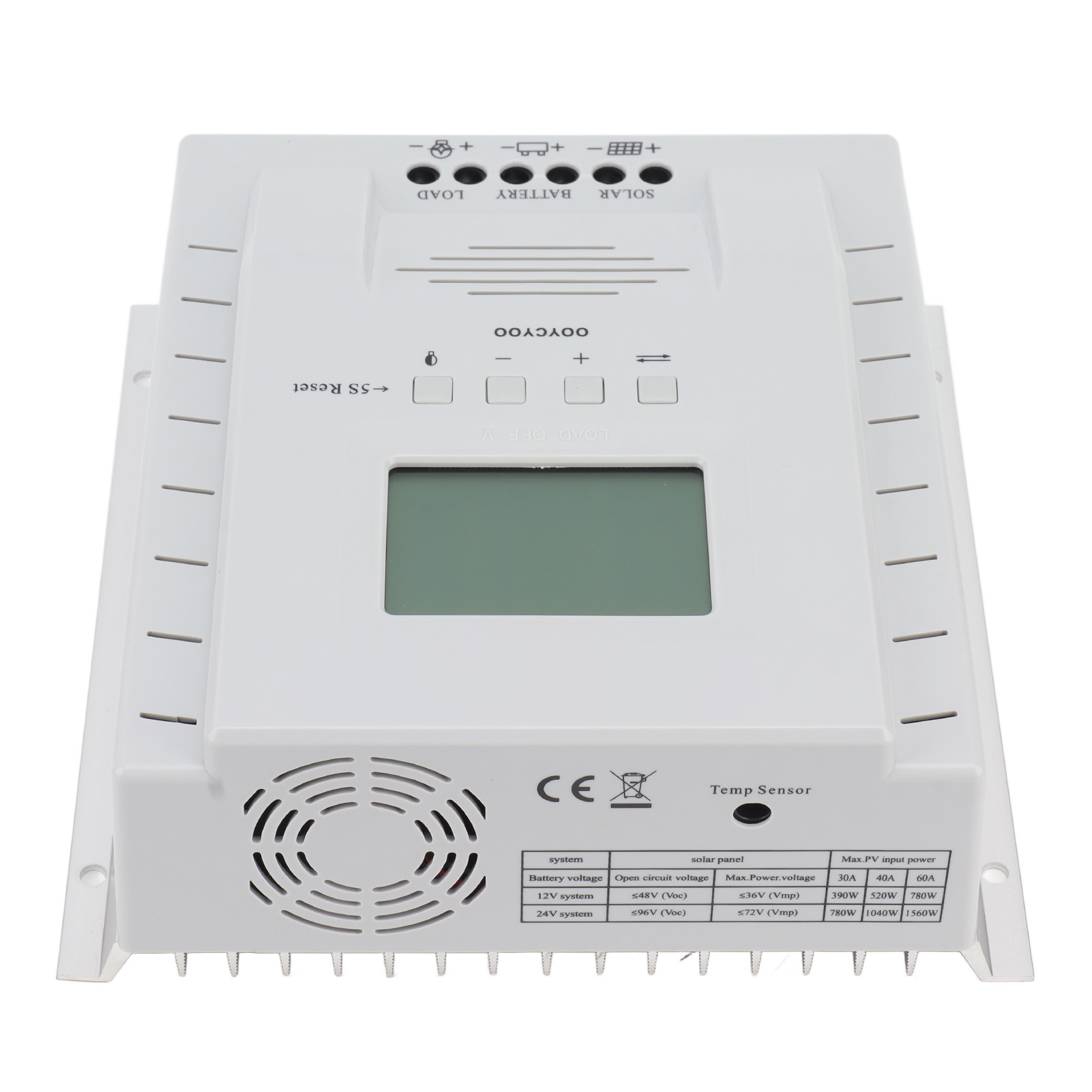 Mppt 60a 12v 24v Solarladeregler Mit Einer Maximalen Eingangsspannung Von 100v