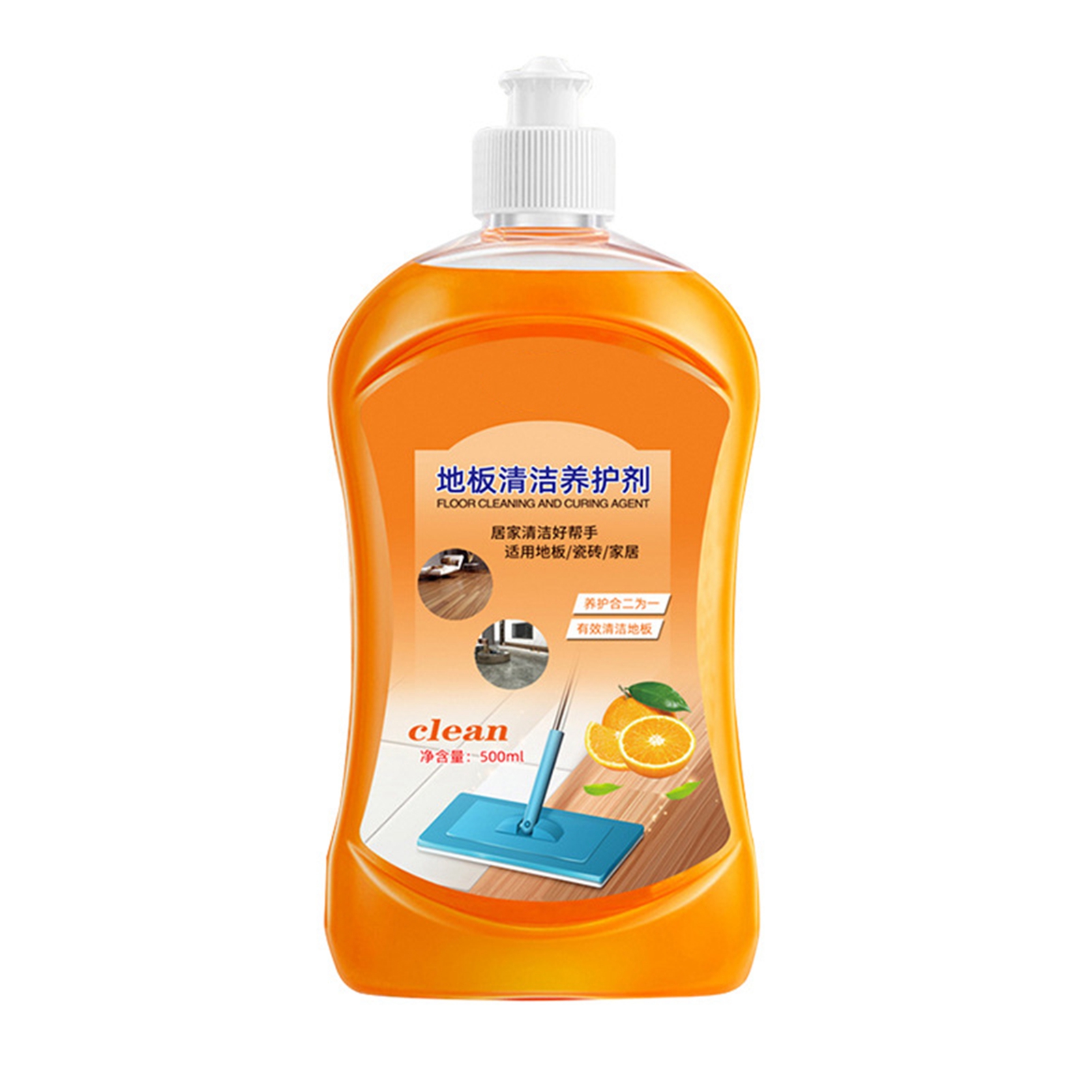 Leistungsstarker 500-ml-bodenreiniger, Fleckenabweisend, Für Strahlende Sauberkeit, Angenehmer Duft, Geeignet Für Fliesen- Und Parkettböden.