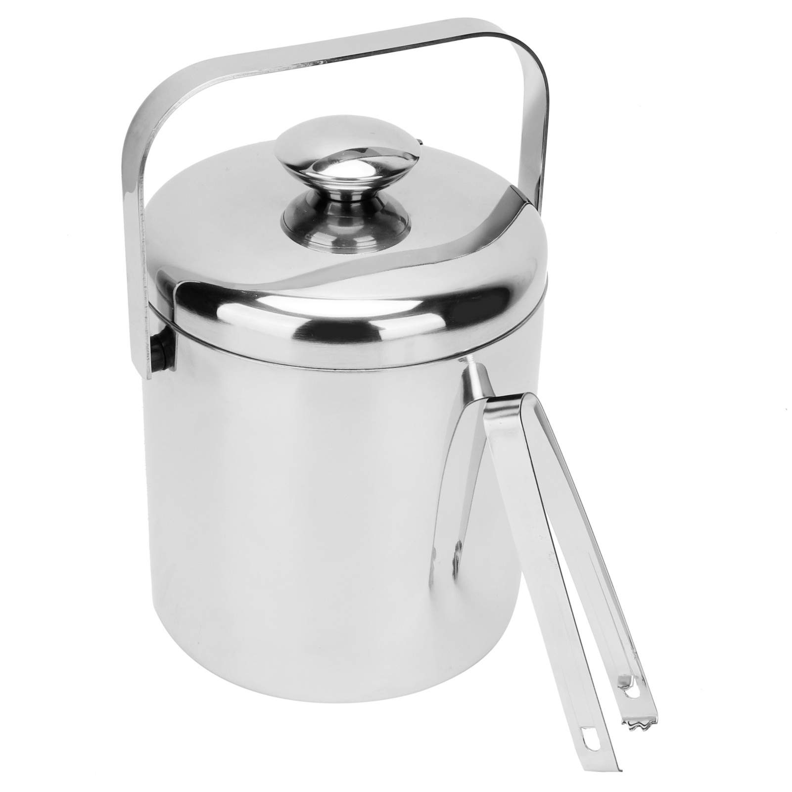 1300-ml-eiskübel Mit Deckel, Sieb Und Zange, Edelstahl 304 Für Die Hausbar
