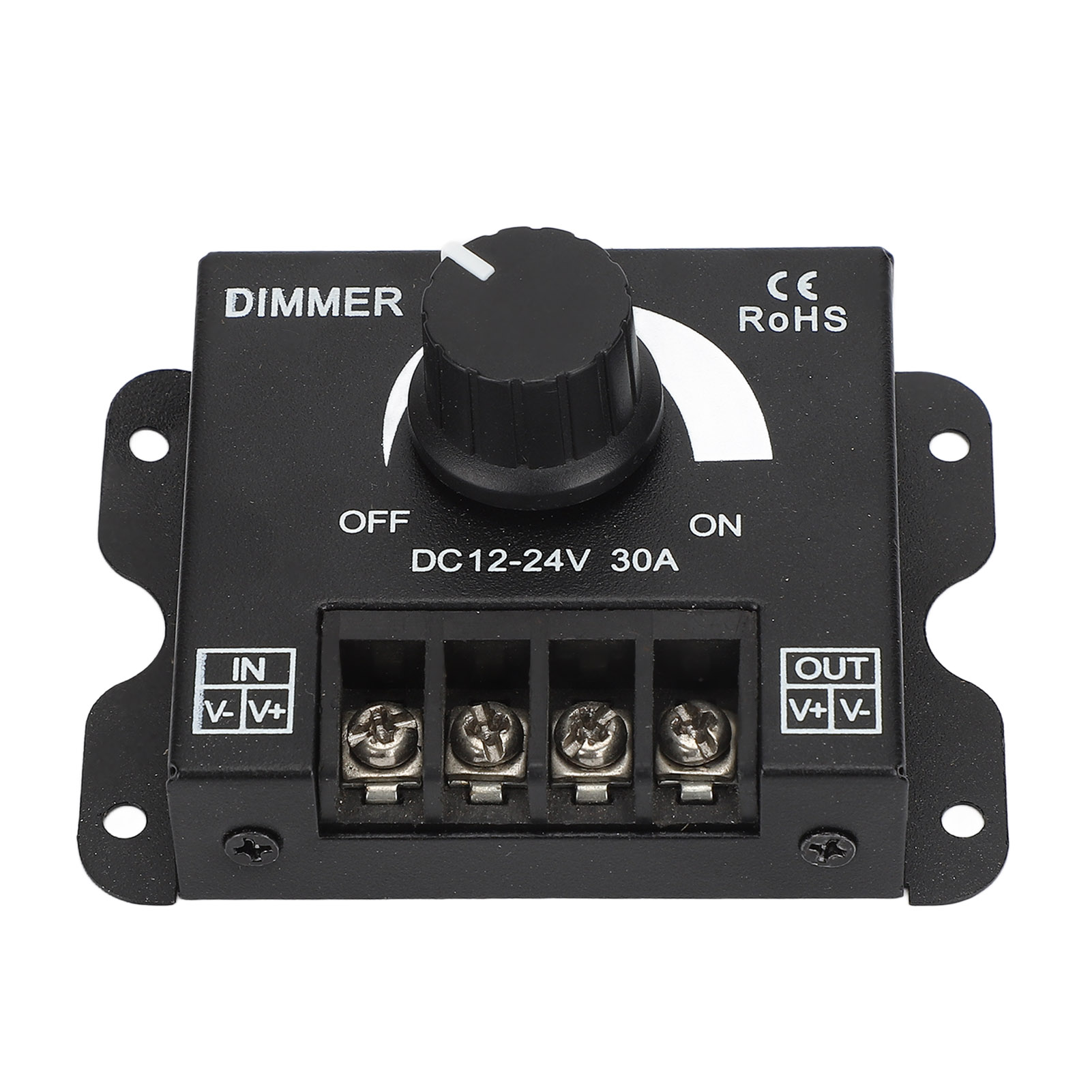 Einkanal-led-dimmer Mit Stufenloser Dimmung, Hochleistungs-kühlkörper, Dimmbarer Led-streifen (12–24 V Dc)