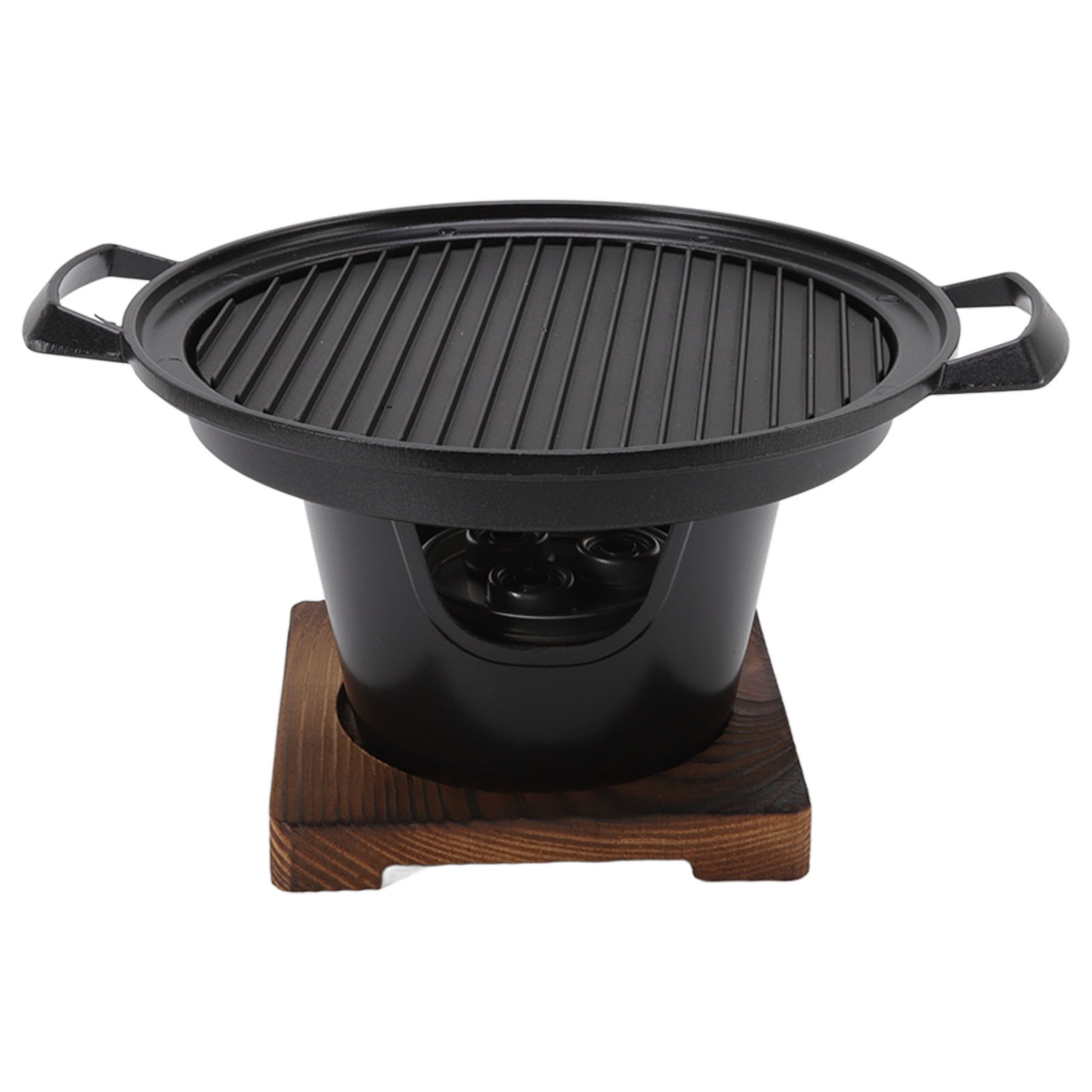 Tischgrillplatte Für Eine Person, Rauchfreier Holzkohlegrill, Antihaftbeschichtet, Tragbar, Leicht Zu Reinigen, Individueller Indoor-grill.