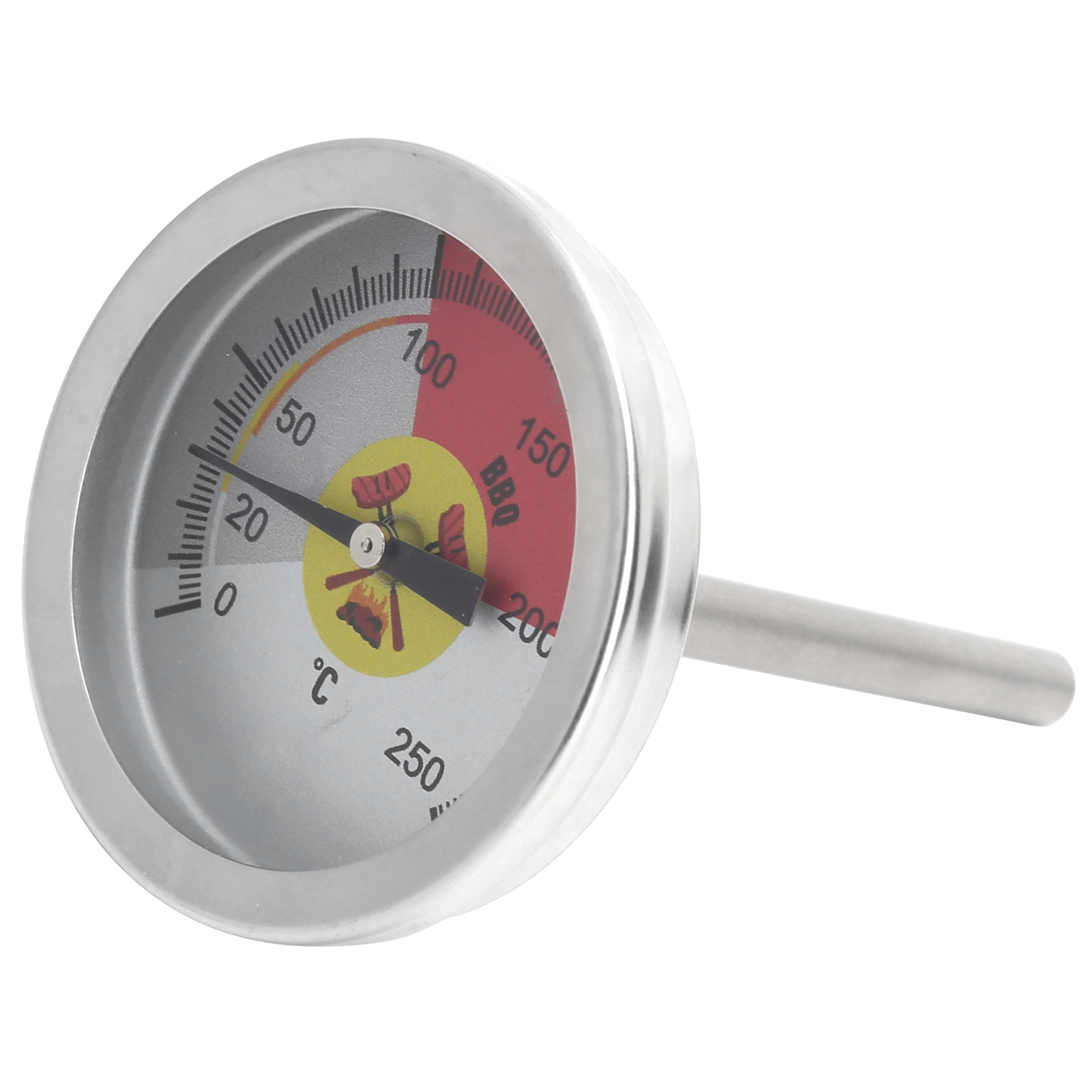 Ofenthermometer Aus Edelstahl Mit Temperaturanzeige Von 0-250°c Zum Grillen Und Barbecue