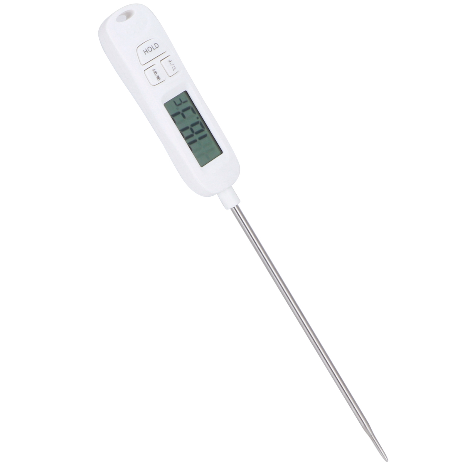 Elektronisches Digitalthermometer Mit Langer Edelstahlsonde Für Grill Und Küche