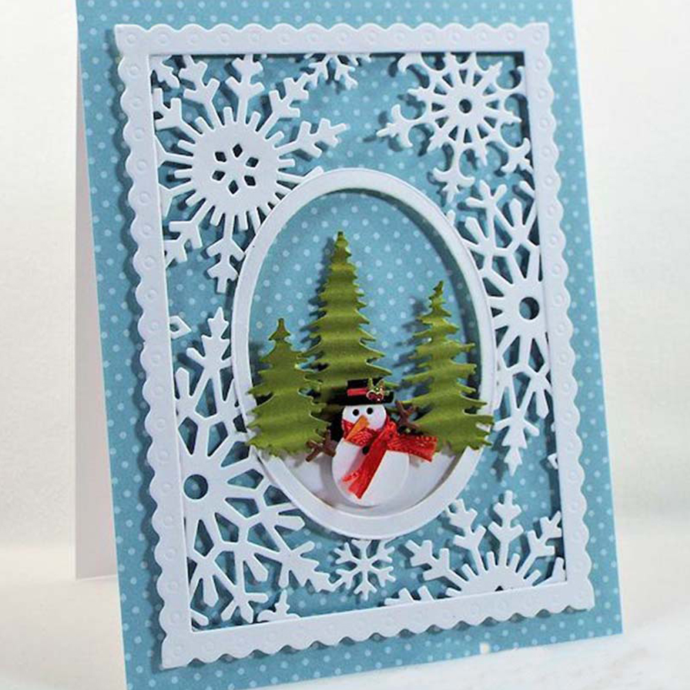 Set Mit 12 Weihnachtsstanzern Aus Kohlenstoffstahl Für Karten Und Scrapbooking