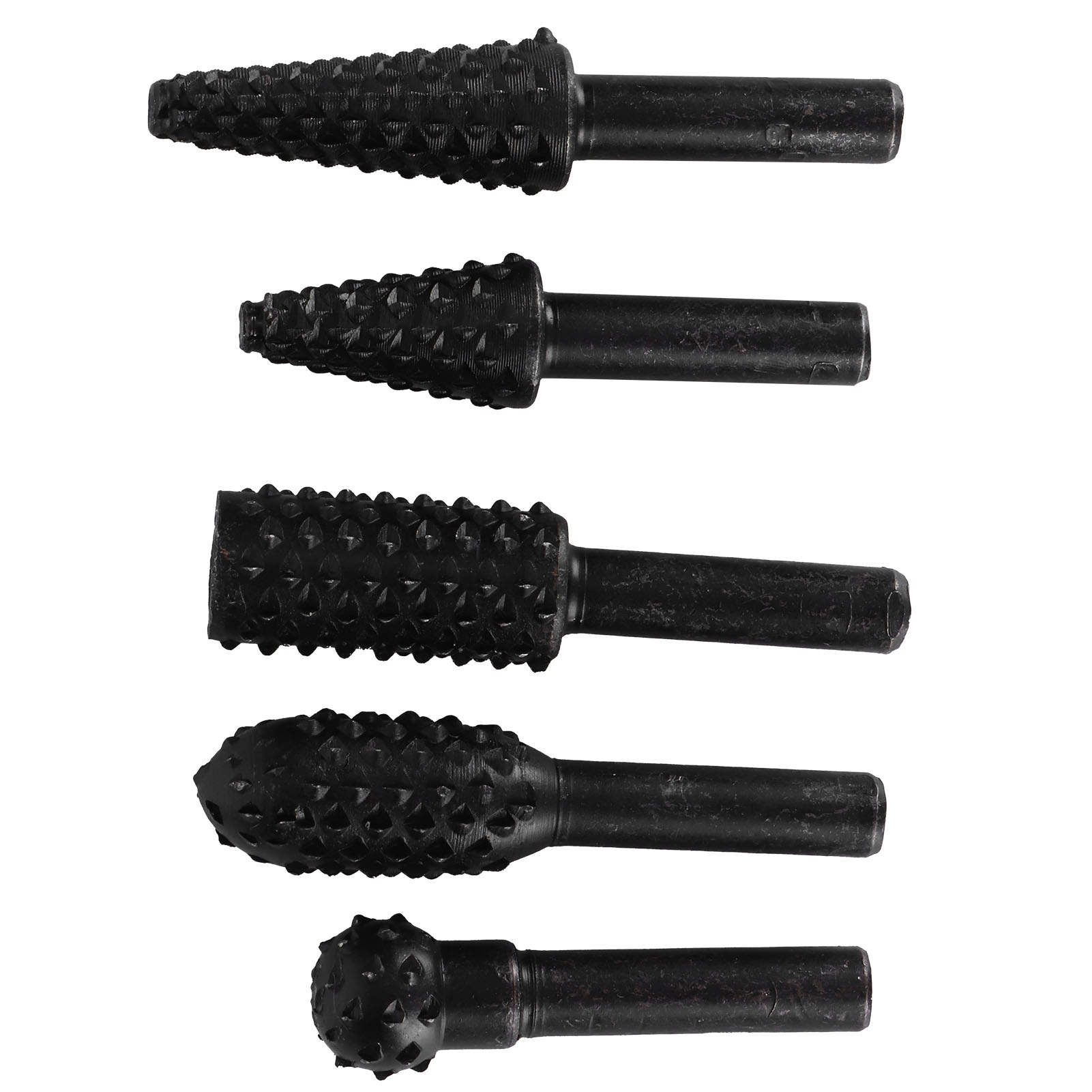 Set Mit 5 Rotierenden Holzfeilen, Speziell Geprägter Schleifkopf Für Holzschnitzereien