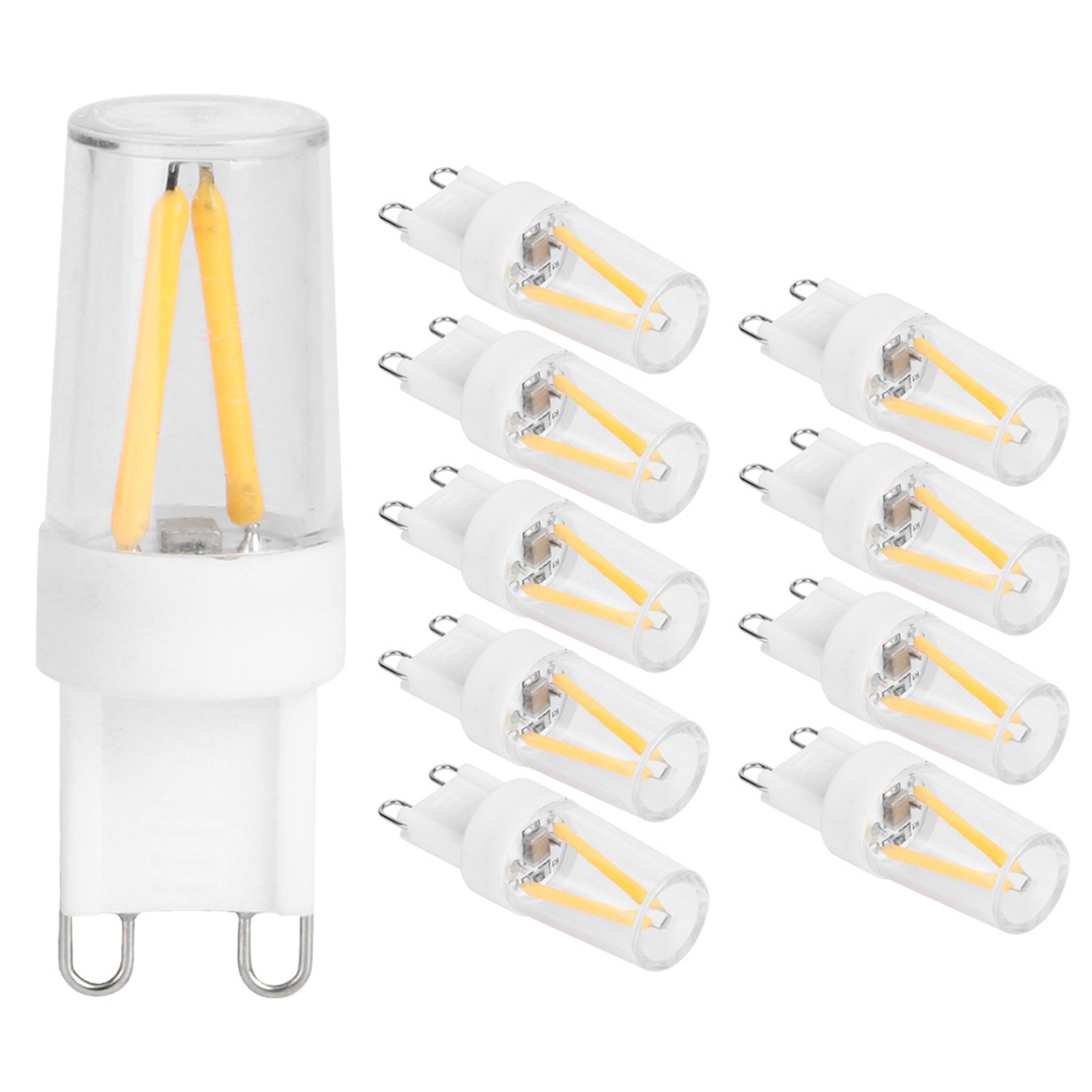 Packung Mit 10 G9 1,5w Ac110v Led-lampen Mit Stiften Für Kronleuchter, Deckenleuchten Und Wandleuchten