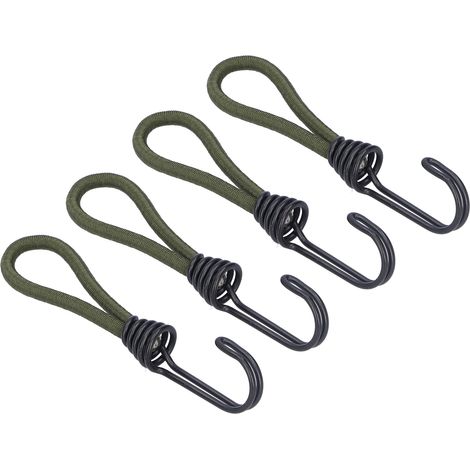 Packung Mit 10 Elastischen Kordeln Mit Haken Zur Befestigung Von Campingzelten, Elastisches Verankerungszubehör
