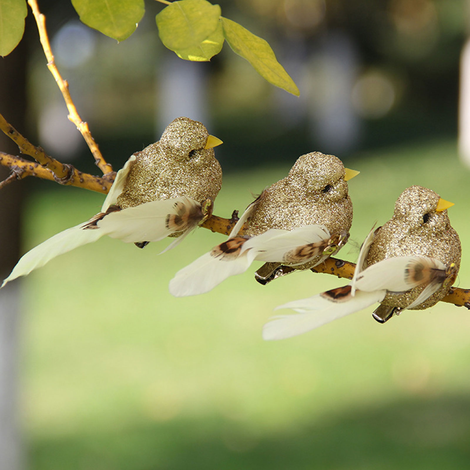Imitierter Vogelfeder-staubwedel, Farbechte Künstliche Federn, Vielseitig Einsetzbare Dekoration Für Blumen, Bastelarbeiten Und Feengärten.