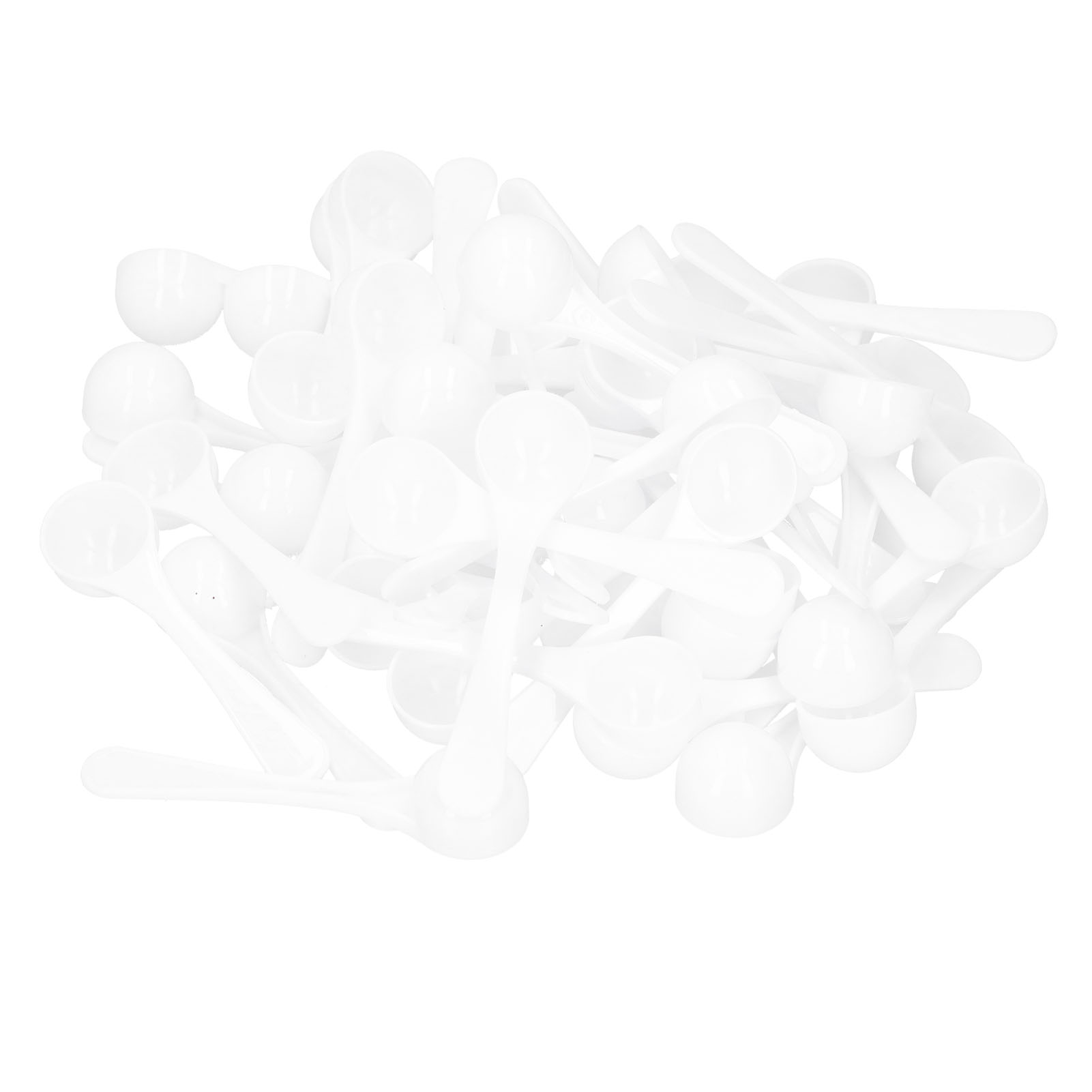 Packung Mit 50 Messlöffeln Aus Kunststoff (5 Ml) Für Pulver, Medikamente, Dünger Und Gartenbedarf