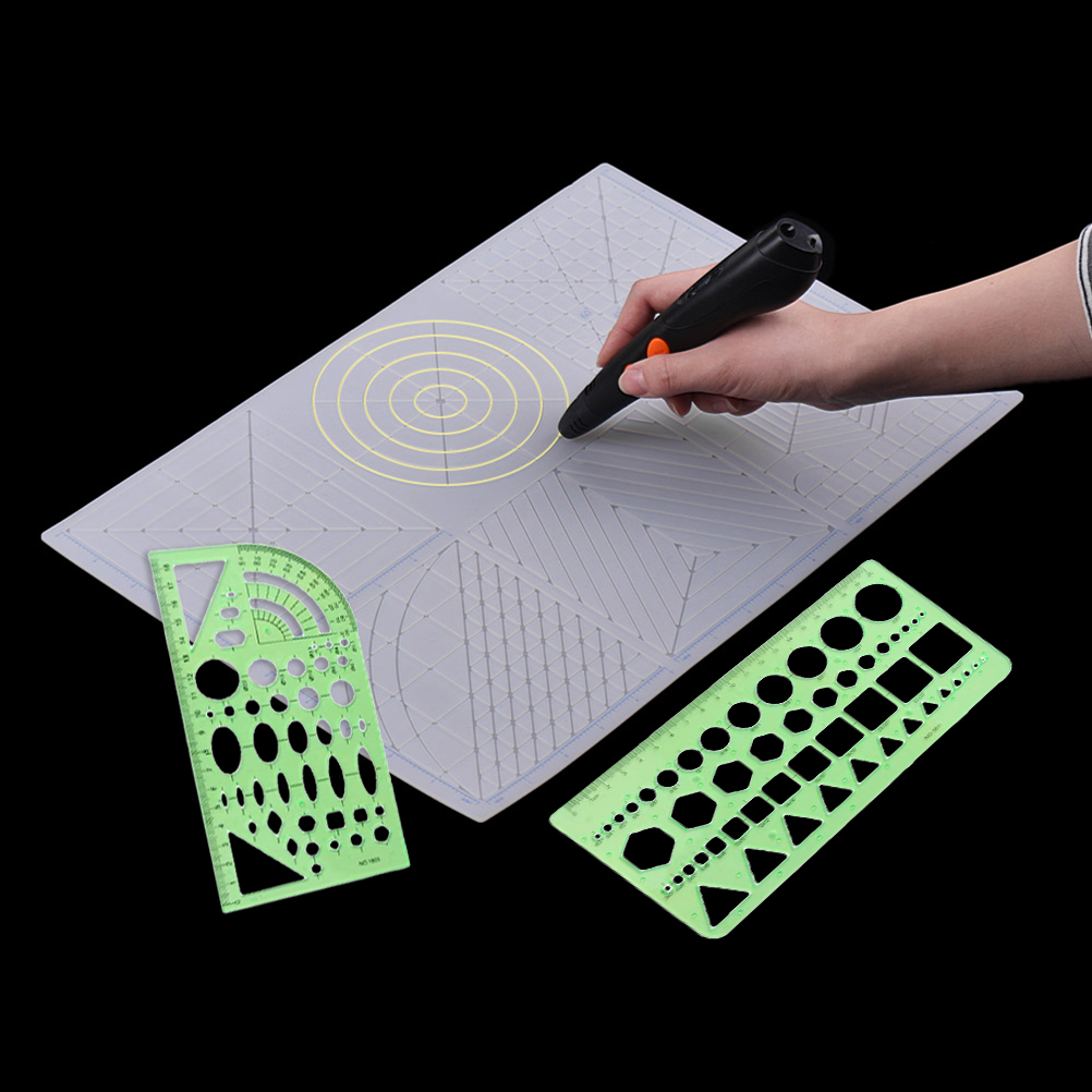 Zeichenschablonen, Geometrische Messlineale Aus Kunststoff, Layoutlineale Für Ingenieurwesen, Bauwesen, Studium Und Design