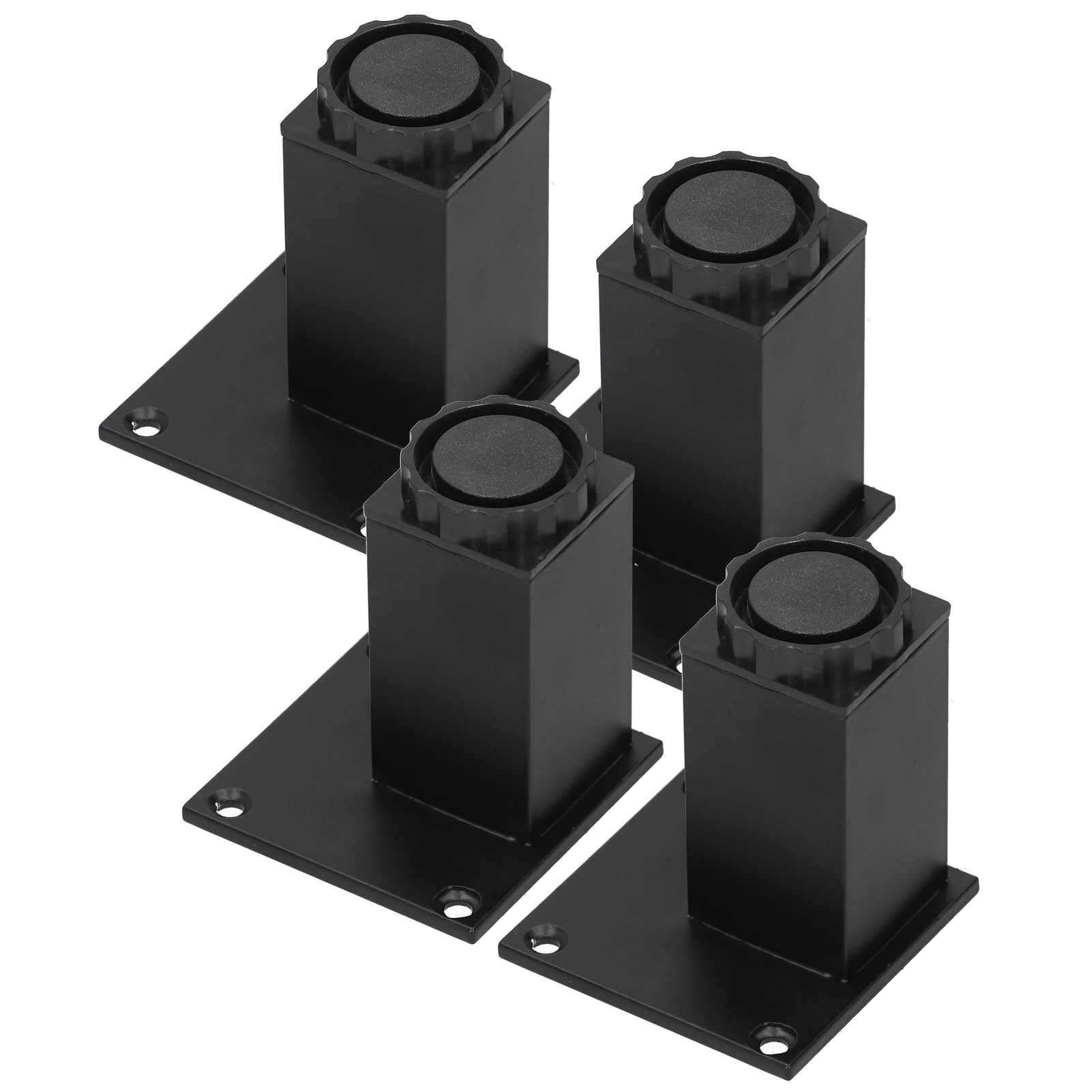 Höhenverstellbare Füße Aus Aluminiumlegierung, Quadratische Stütze Für Sofas Und Möbel, 80 Mm, 4er-set