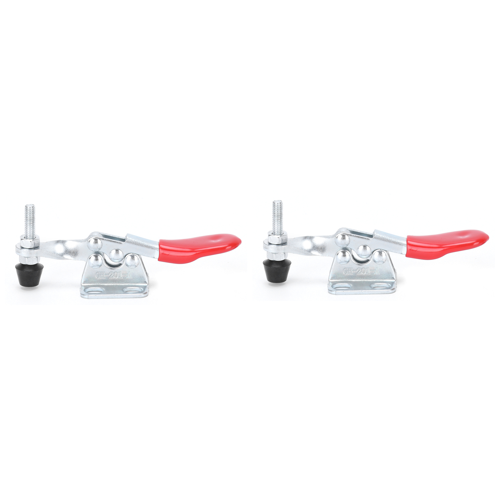Set Mit 2 Hebelklemmen Gh-201-a, 30 Kg Tragkraft, Manueller Halteflansch Für Schnelles Spannen