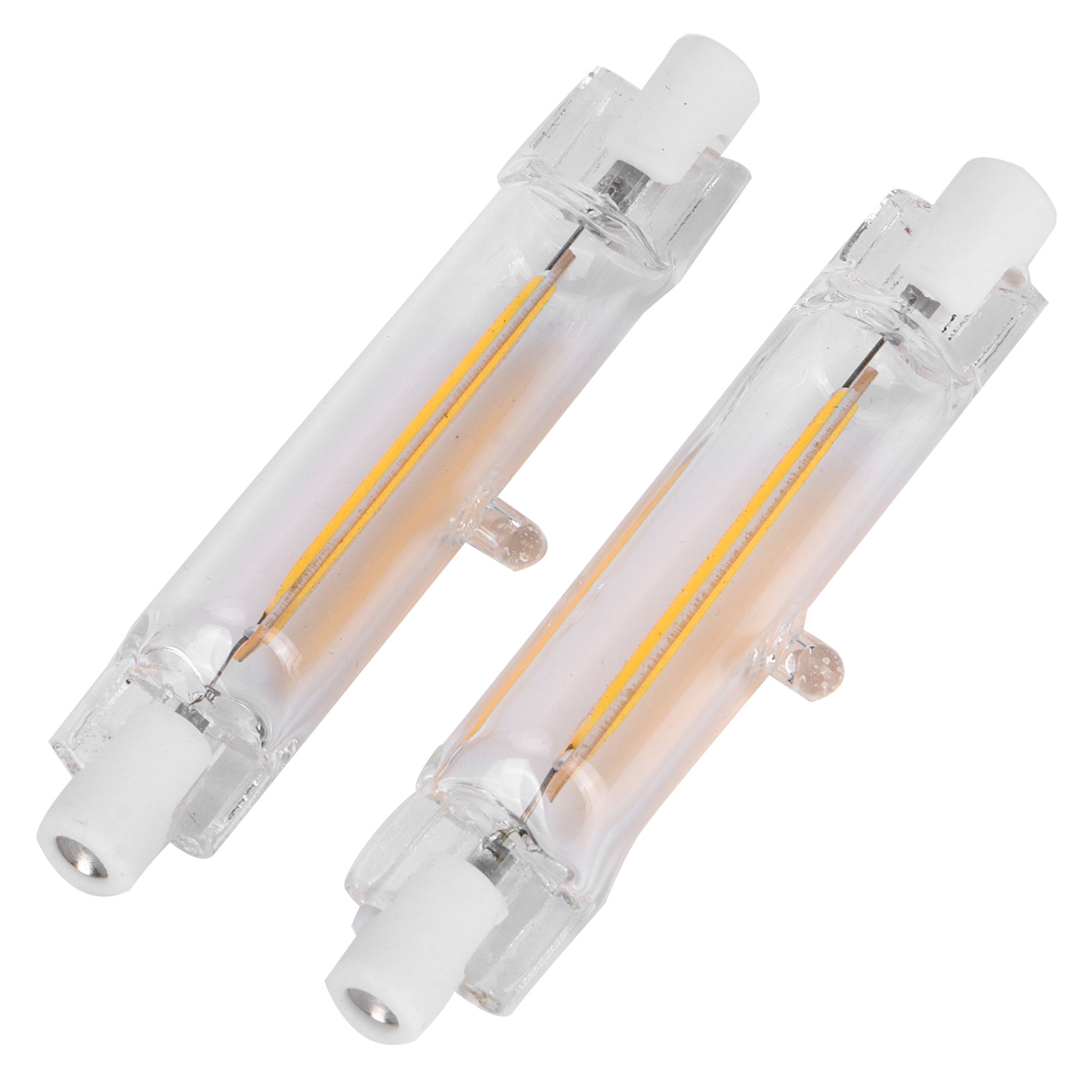2 R7s Cob 5w 78mm Led-lampen, Doppelseitiger Led-strahler, 230v Warmweiß 3000k, Zubehör-lichtquelle