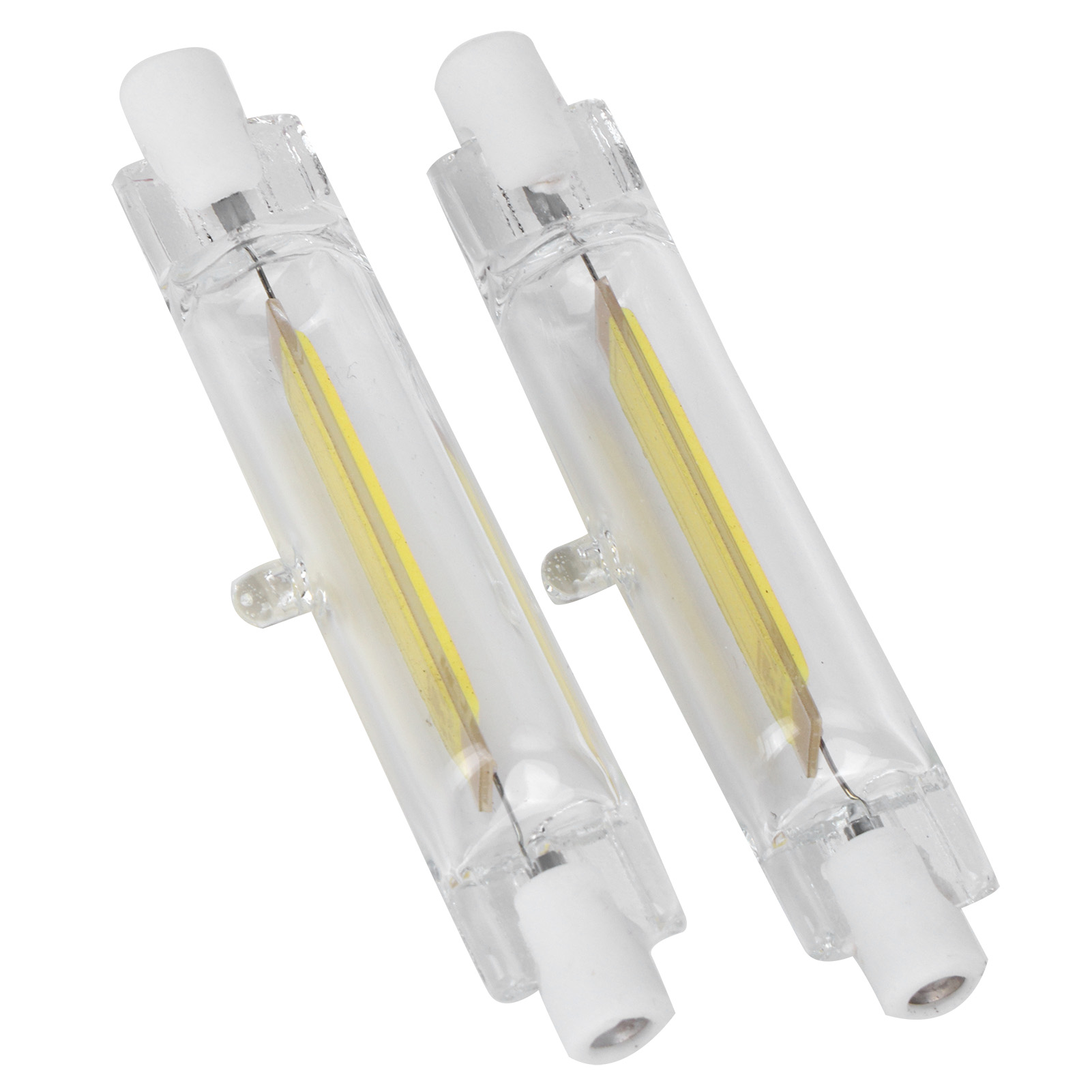R7s Cob-lampenset, 5 W, 78 Mm, Hohe Helligkeit, Beidseitige Lichtquelle, Zubehör, 230 V, Kaltweiß 6000 K