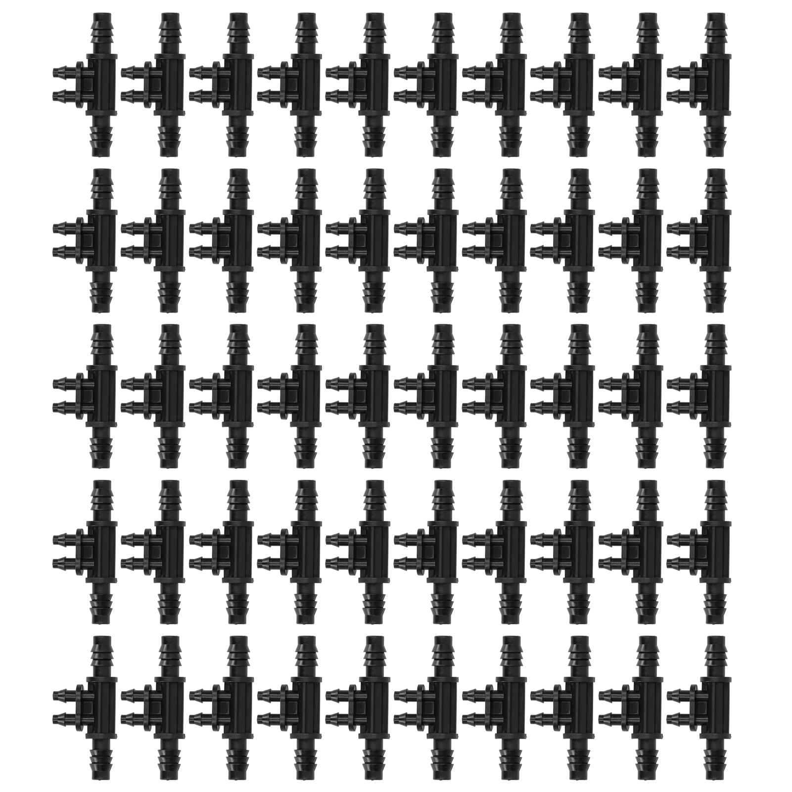 Packung Mit 50 4-wege-fittings 8/11 Mm Auf 4/7 Mm Für Tropfbewässerungsschläuche, Bewässerungsverbinder, Gartenzubehör.