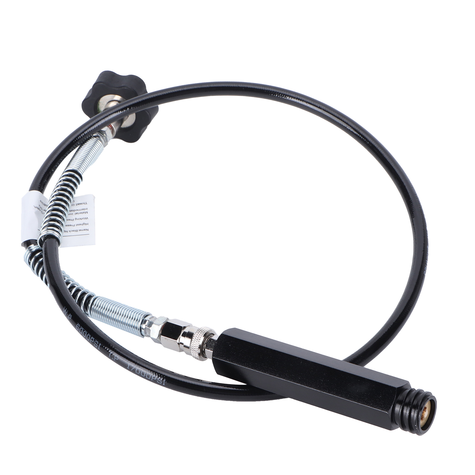 Schwarzer Soda-schlauchverbinder Cga320 Tr21-4, 36 Zoll, Robustes Adapterset, Solide Konstruktion Und Stabile Leistung