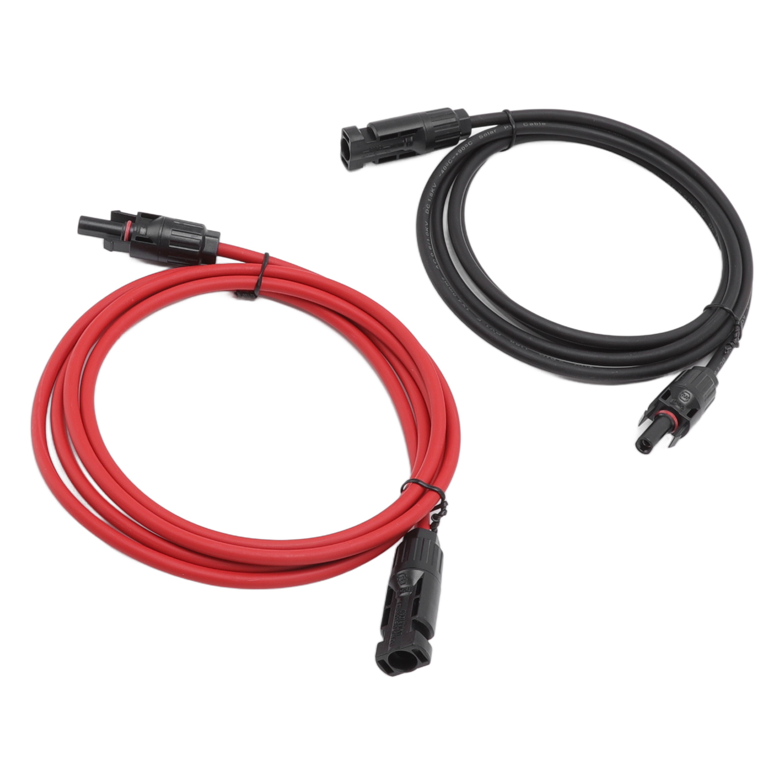 M Langes, Schwarz-rotes Pv-solarkabel, Solarmodul-verlängerungskabel Mit Stecker Und Buchse