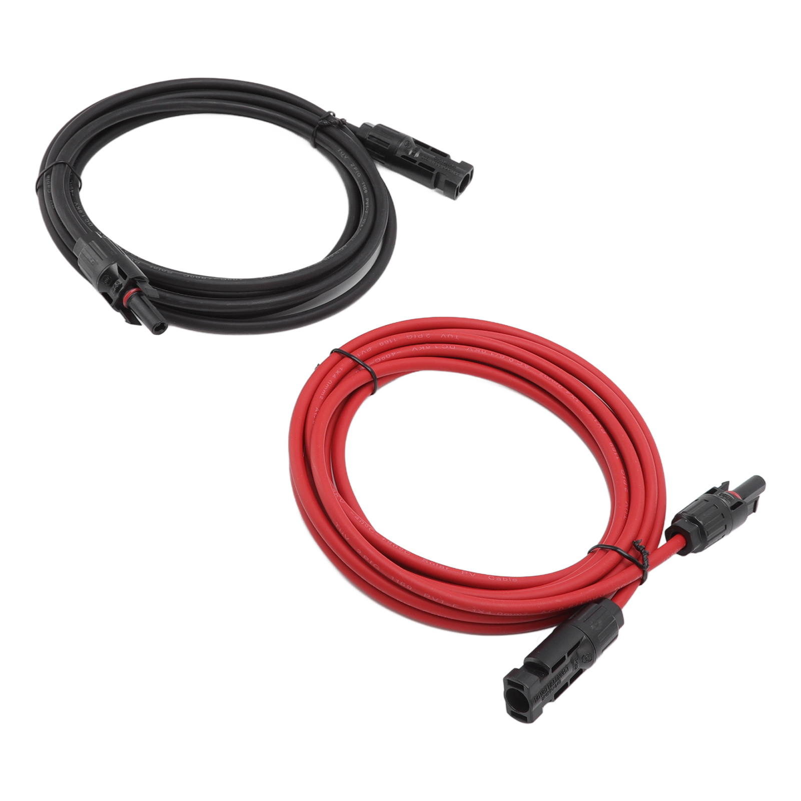 Meter Langes, Schwarz-rotes Pv-solarkabel Mit Stecker Und Buchse, Verlängerungskabel Für Photovoltaikmodule